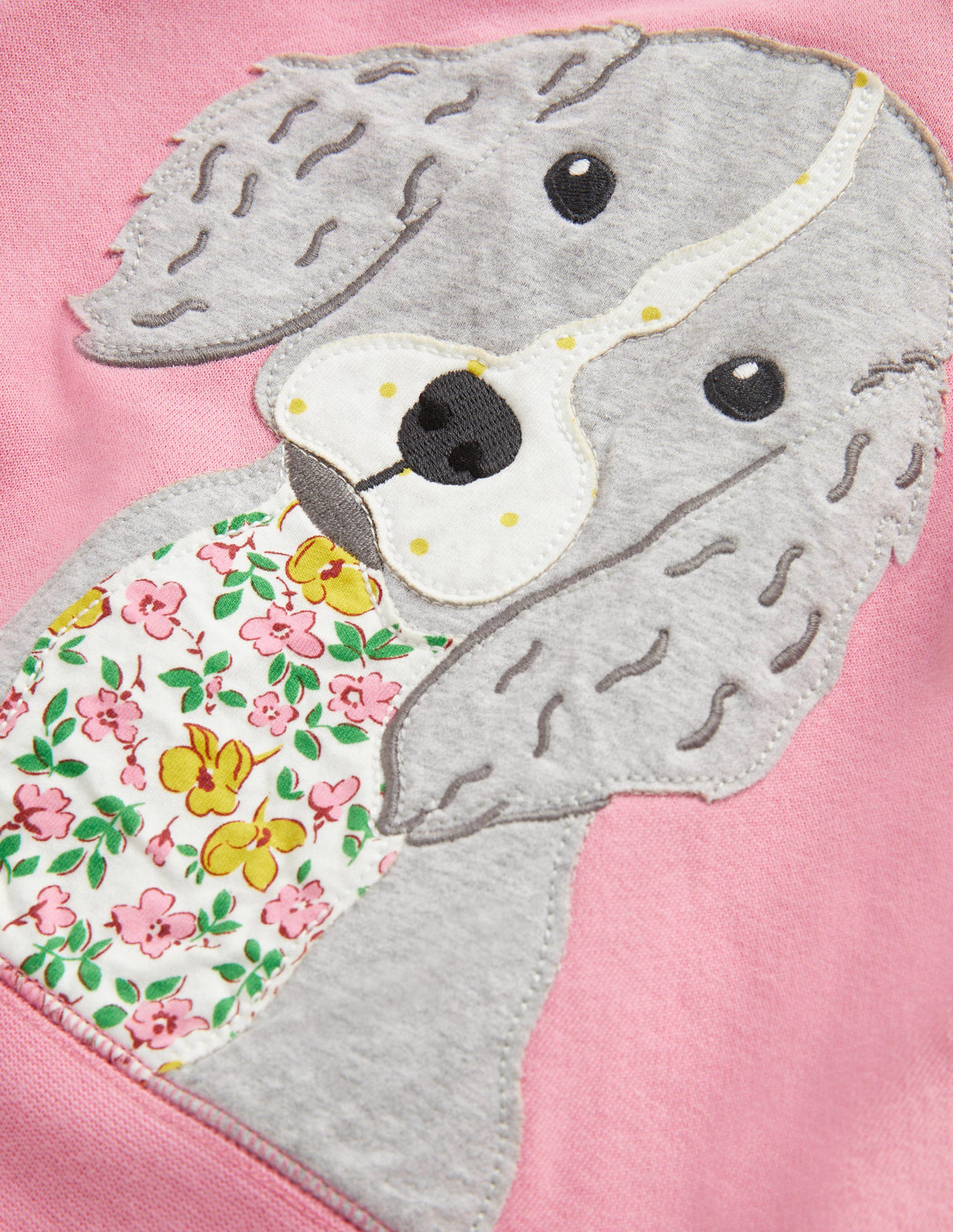 Kapuzenjacke mit Applikation-Kirschblütenrosa, Hundewelpe - Image 3