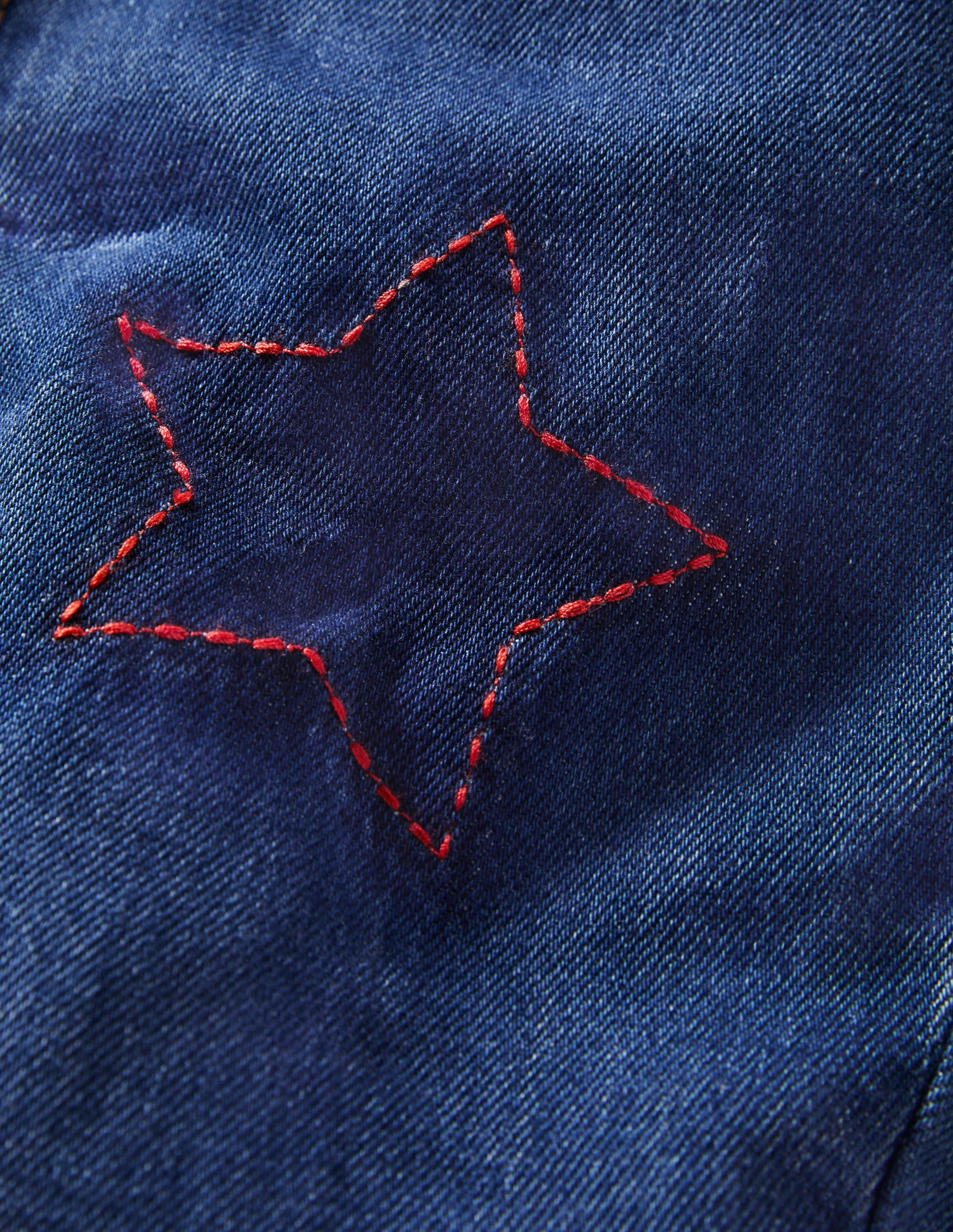 Girlfriend-Jeans-Mittleres Vintageblau, Stern - Image 3