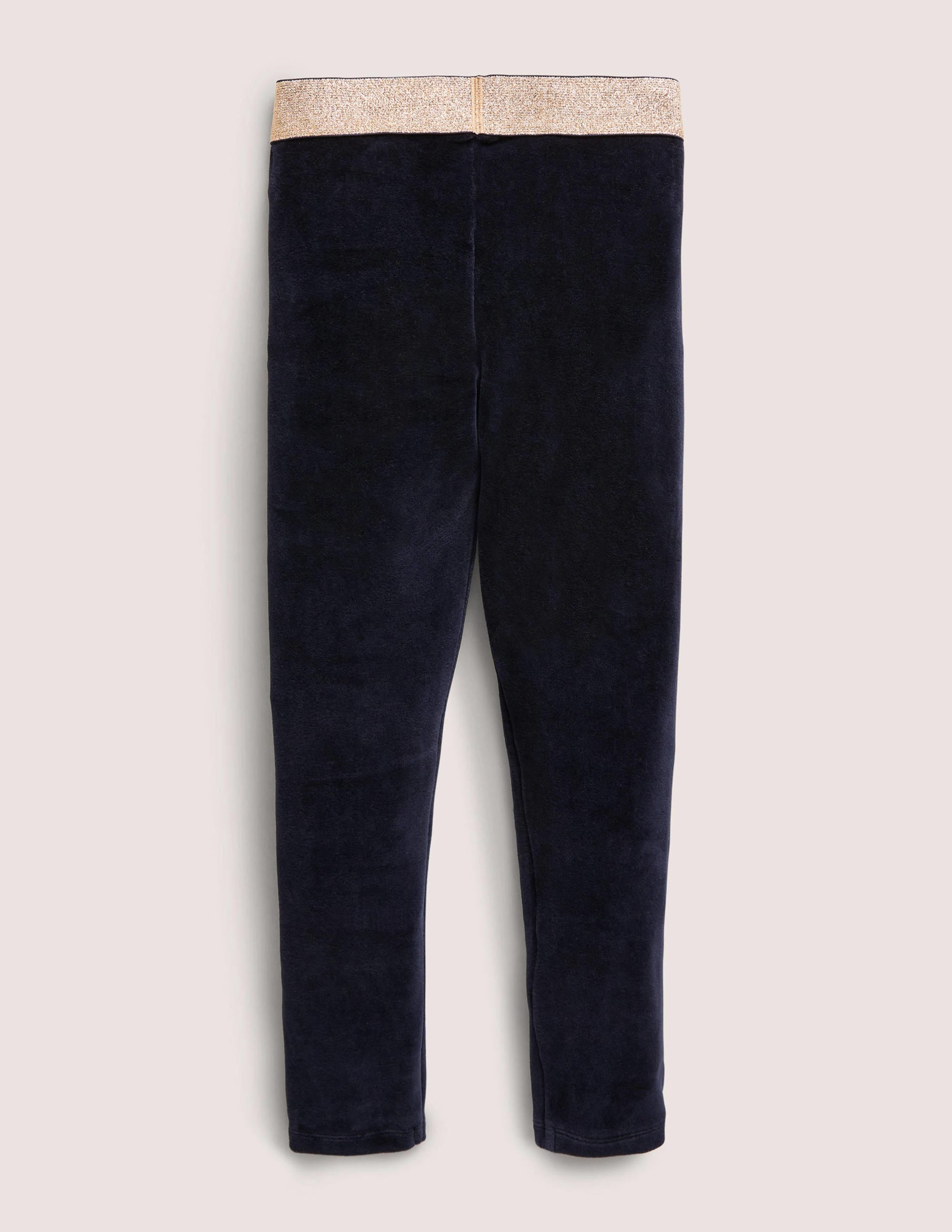 Samtleggings mit Glitzertaille-Mitternachtsblau - Image 2