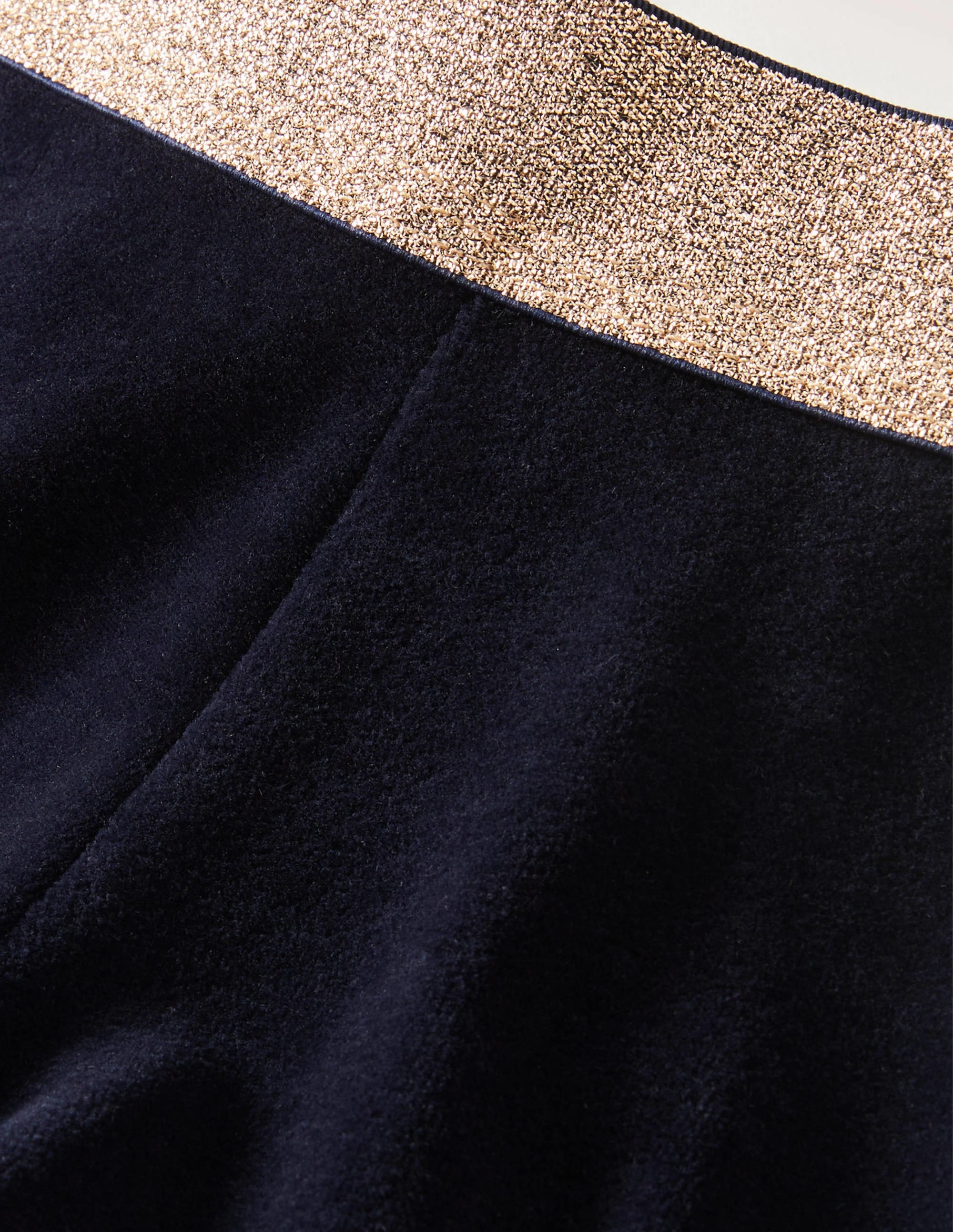 Samtleggings mit Glitzertaille-Mitternachtsblau - Image 3