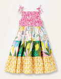 Upcycling-Kleid-Mini Me, Bunt