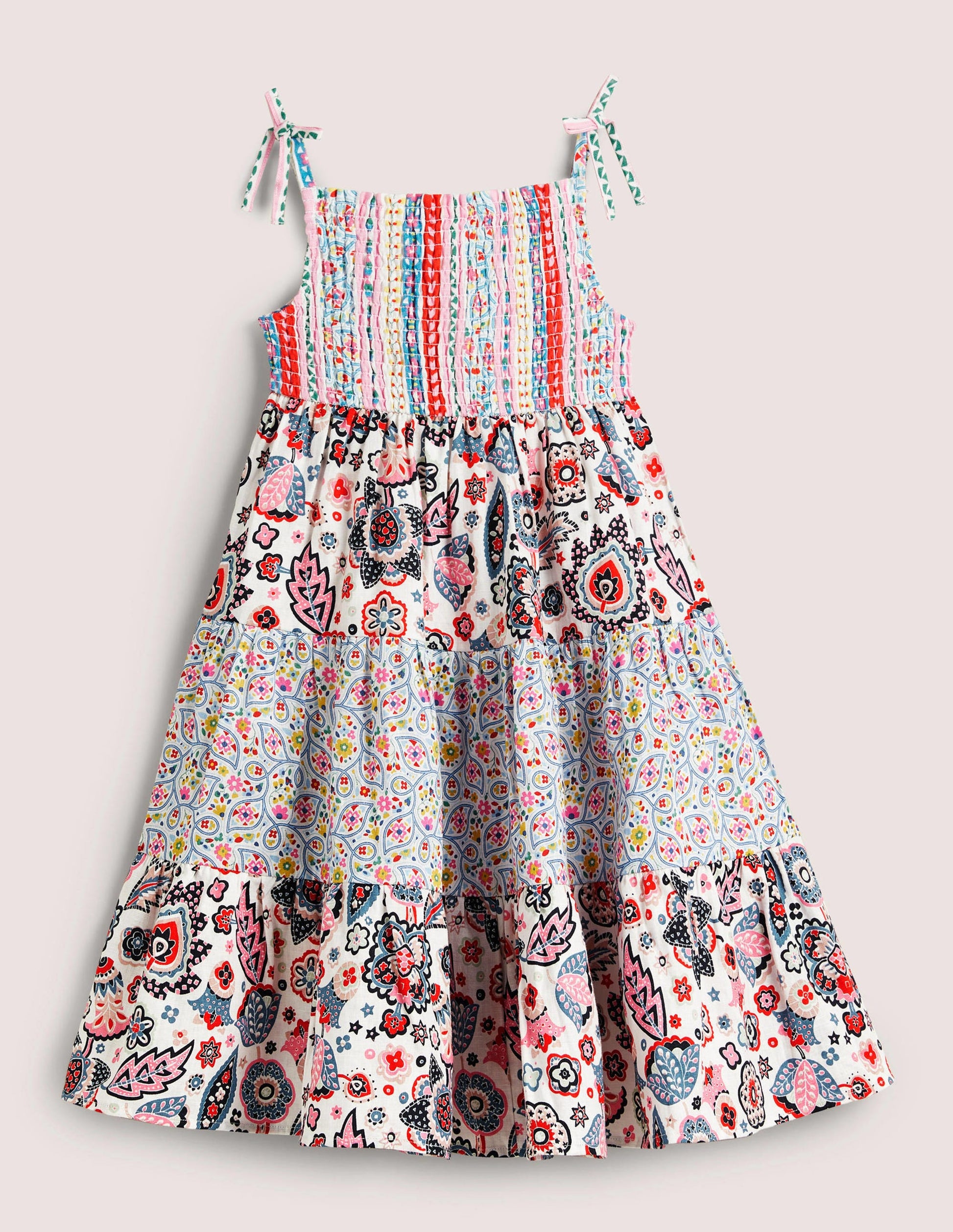 Robe recyclée-Rose-1