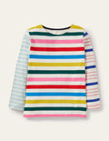 Mini Me Bretonshirt-Bunt, Regenbogenfarben