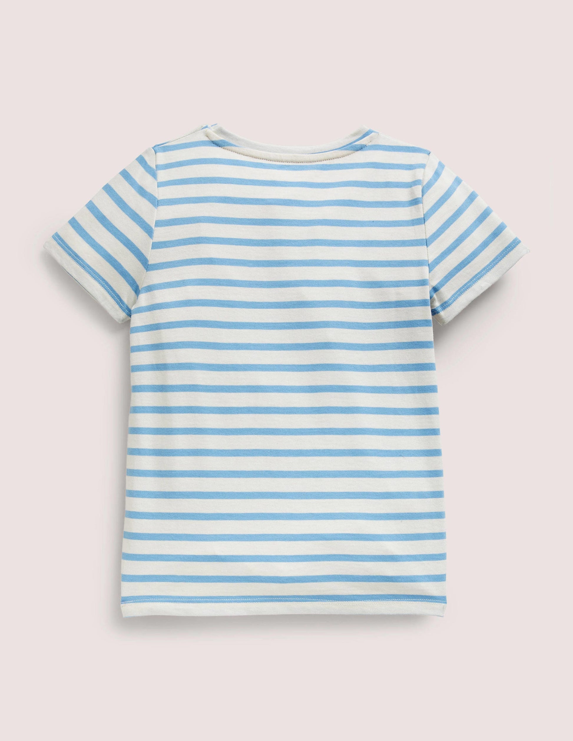 T-shirt à imprimé graphique-Arc-en-ciel ivoire/bleu tribord-2
