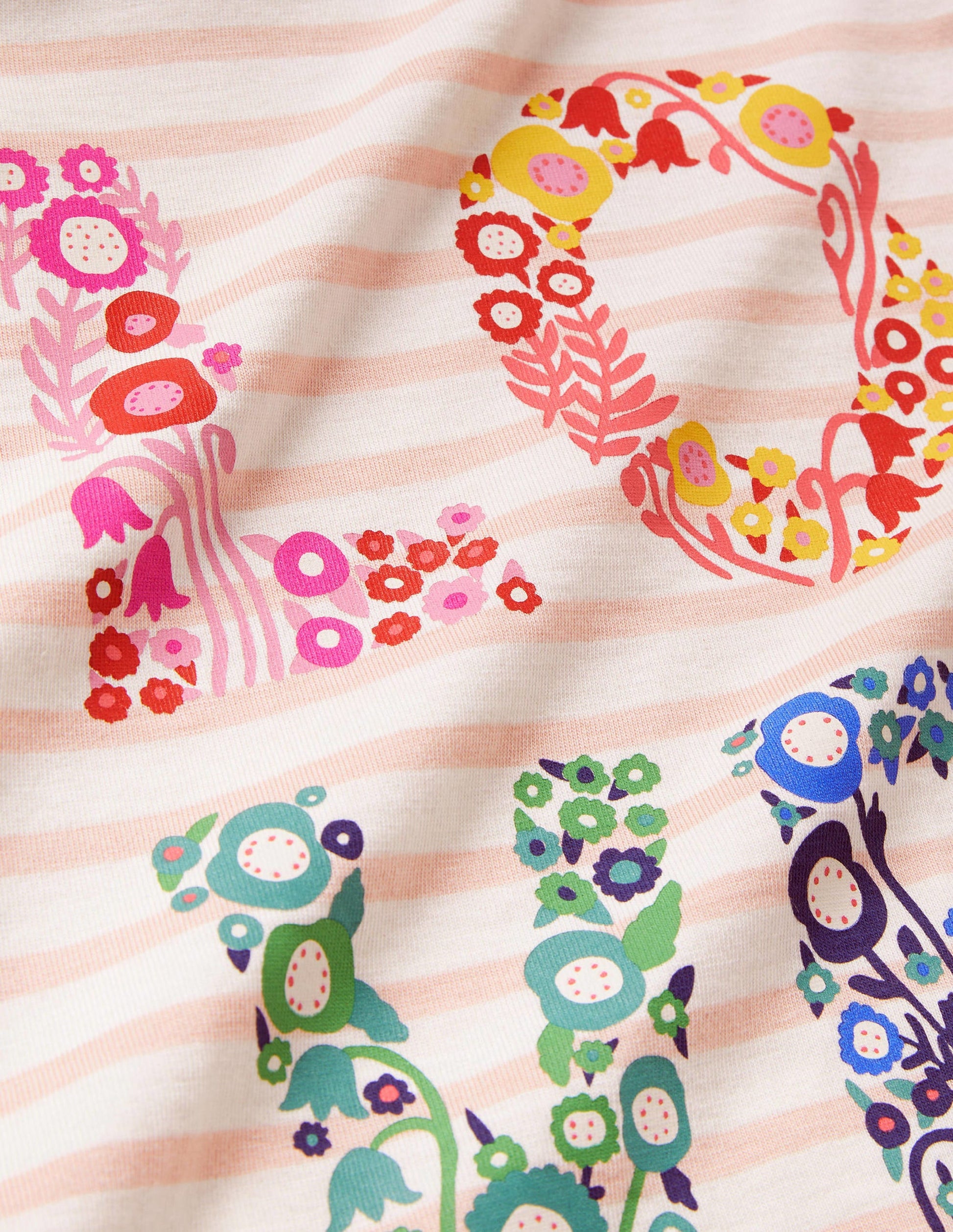 Graphic Printed T-shirt-Provence Pink/Ivory Love-3