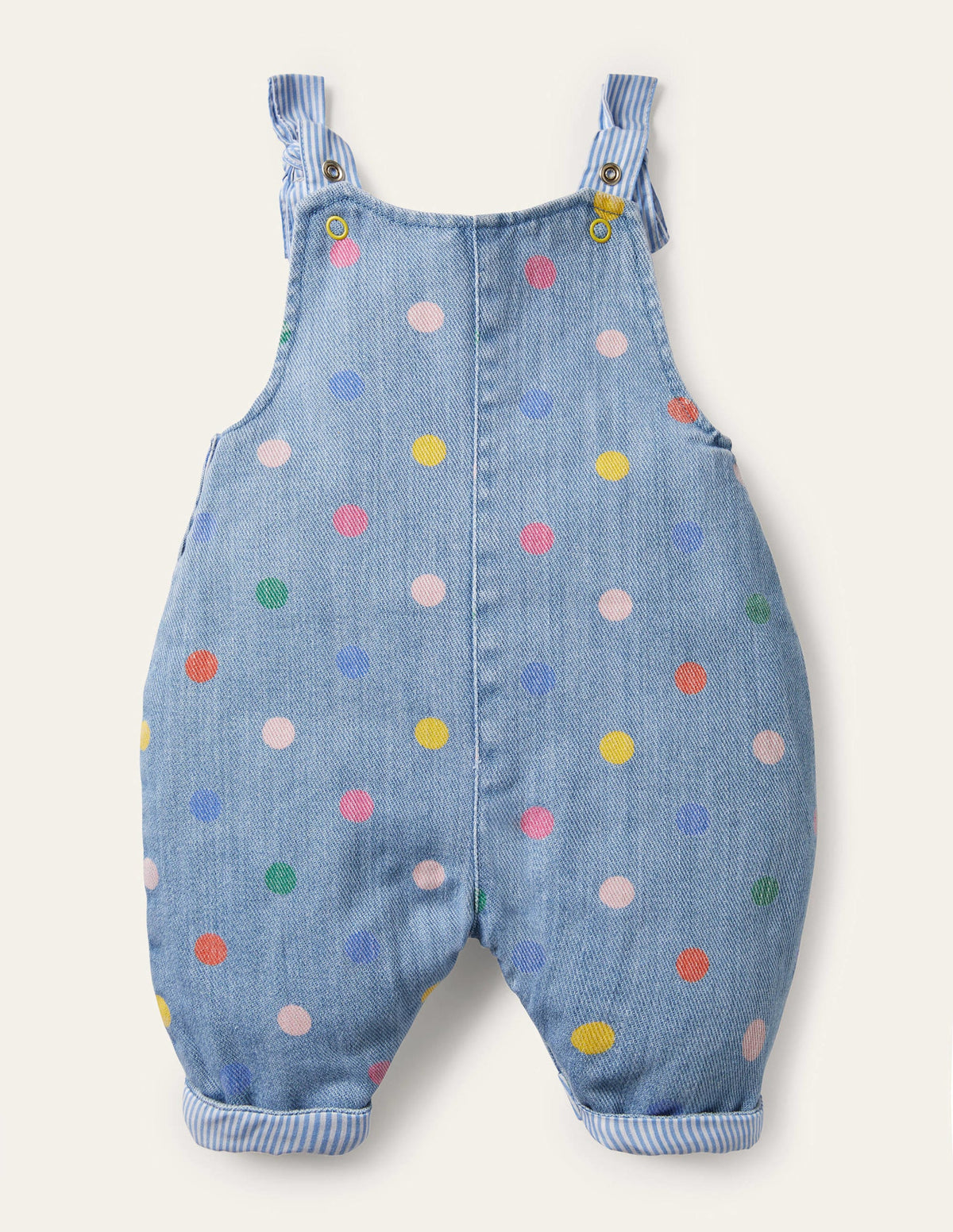 Multi Spot Dungarees-Chambray Multi Spot - Image 2