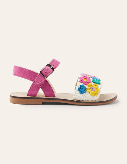 Sandales en crochet-Fleurs multi-2