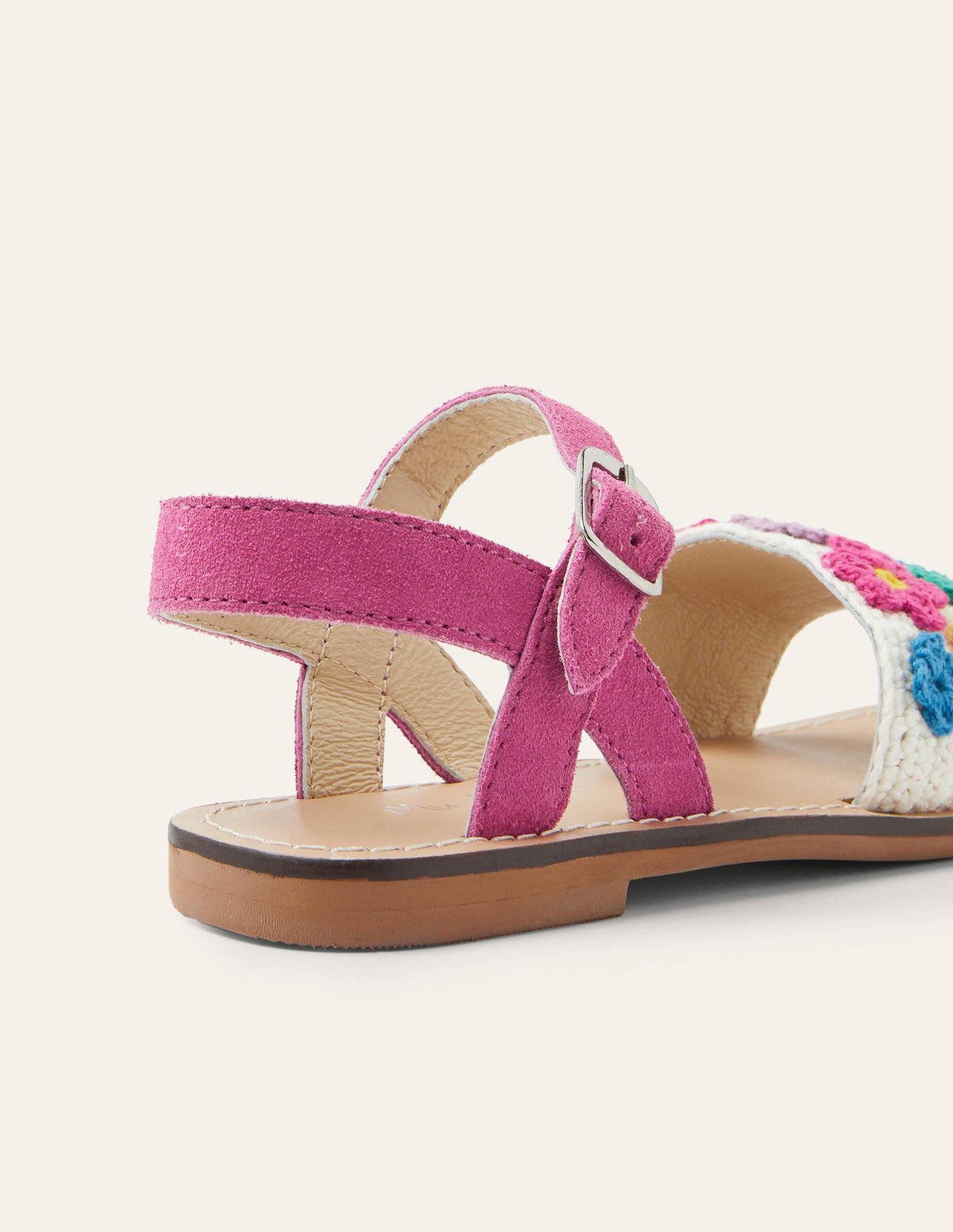 Sandales en crochet-Fleurs multi