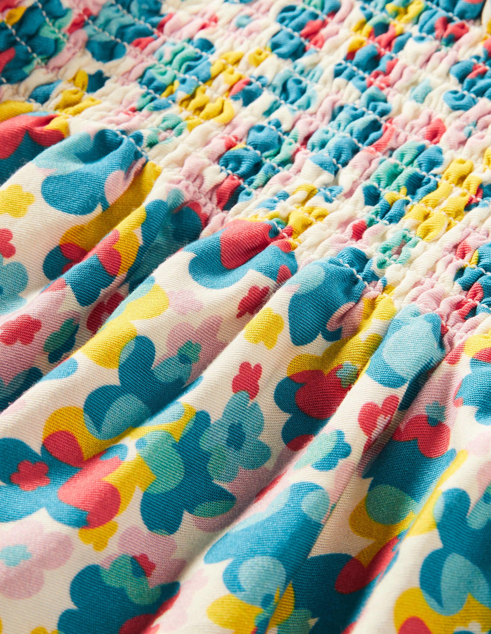 Top à smocks noué aux épaules-Motif Happy Ditsy Floral multi - Image 3