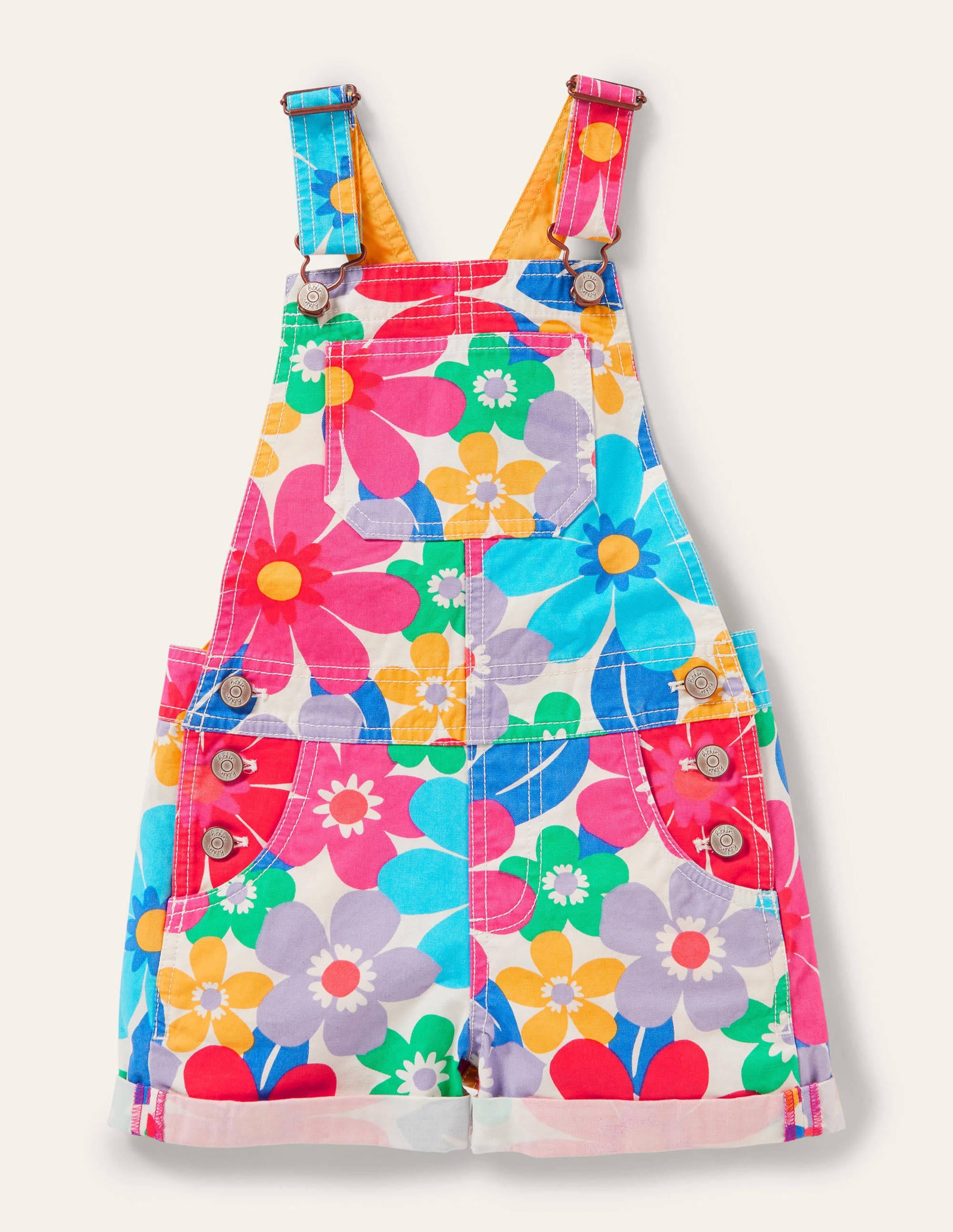 Salopette courte fun-Motif floral multi - Image 1