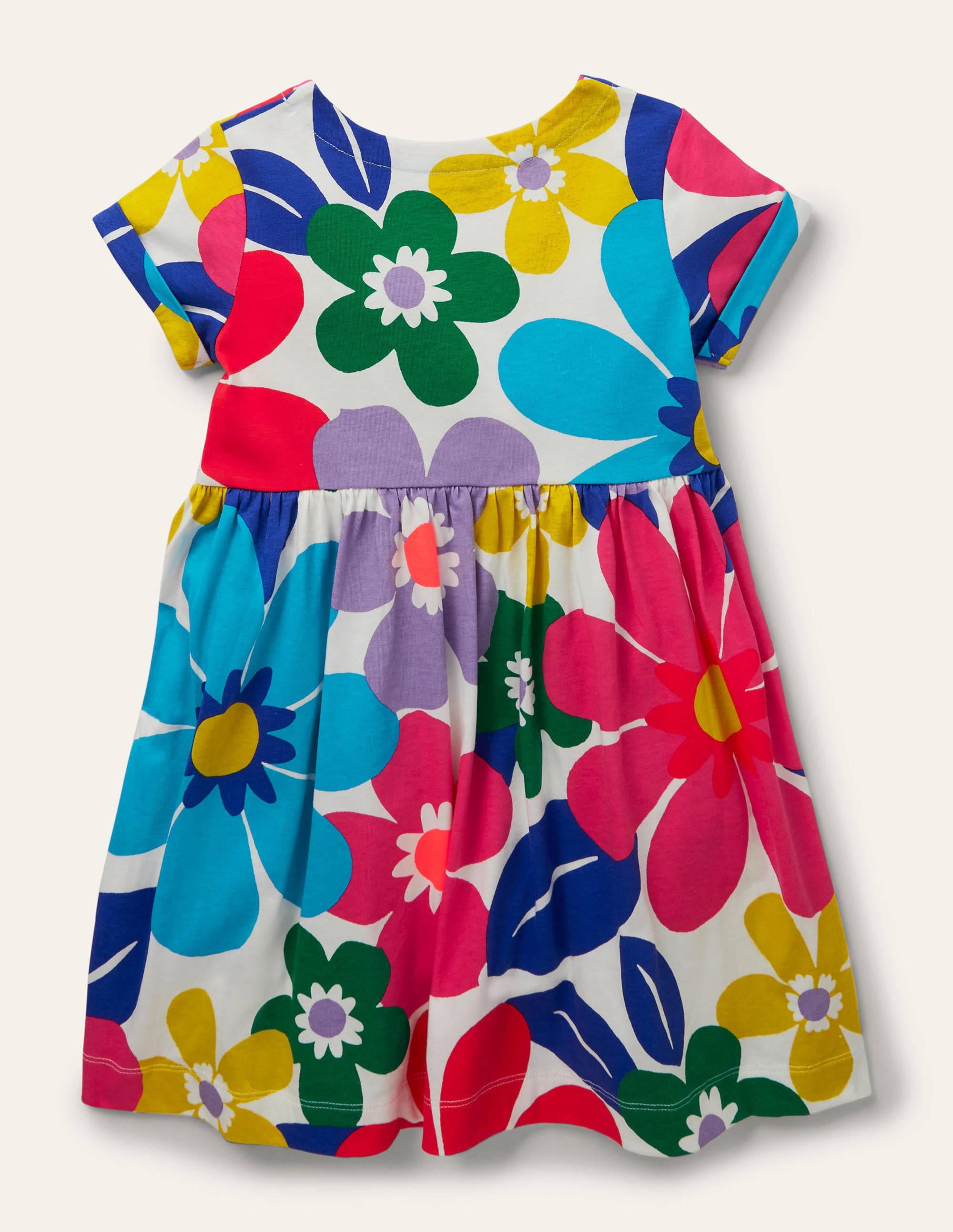Robe fun en jersey à manches courtes-Grand motif Surf Floral multi - Image 2