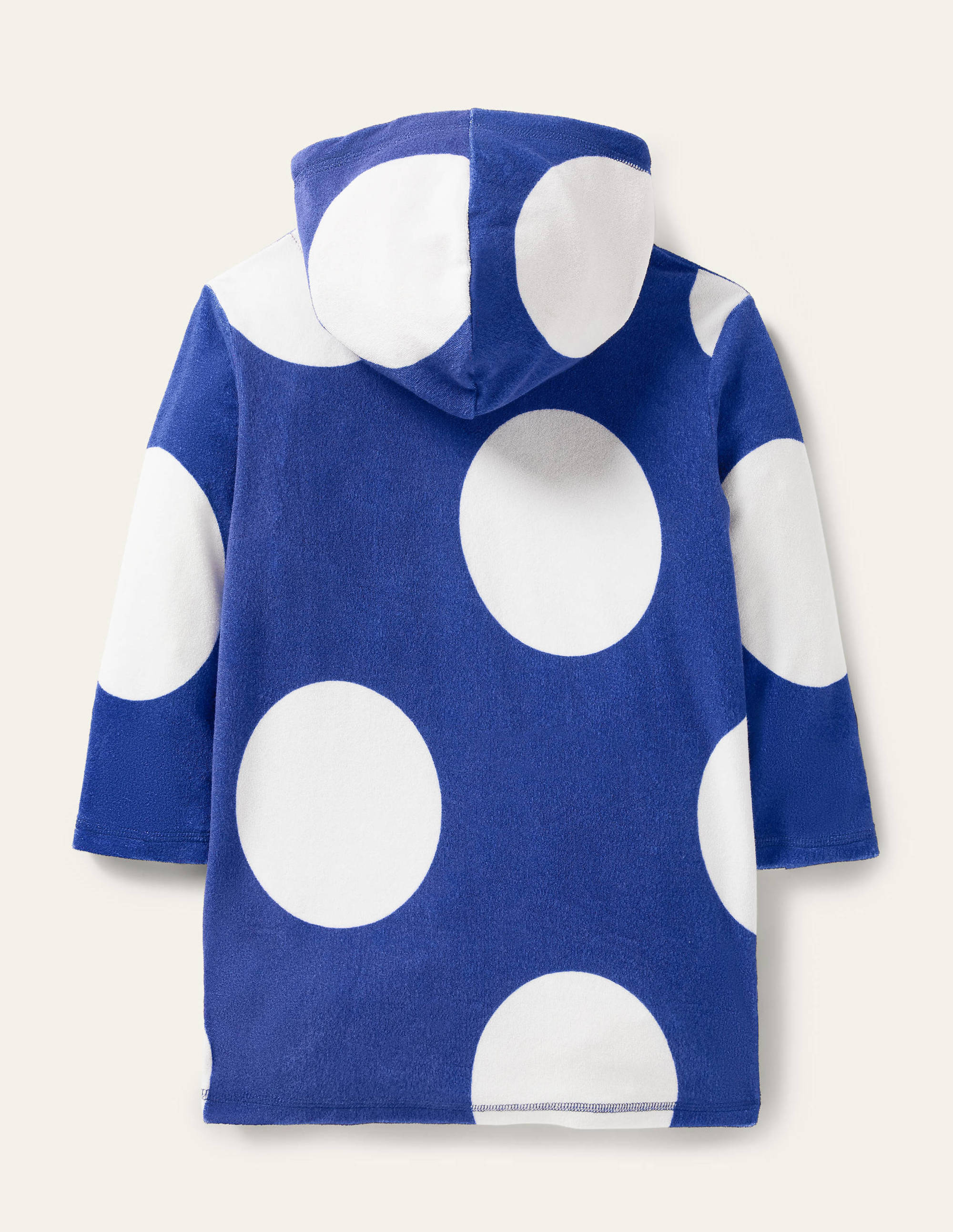 Poncho en éponge-Pois géants bleu vague - Image 2