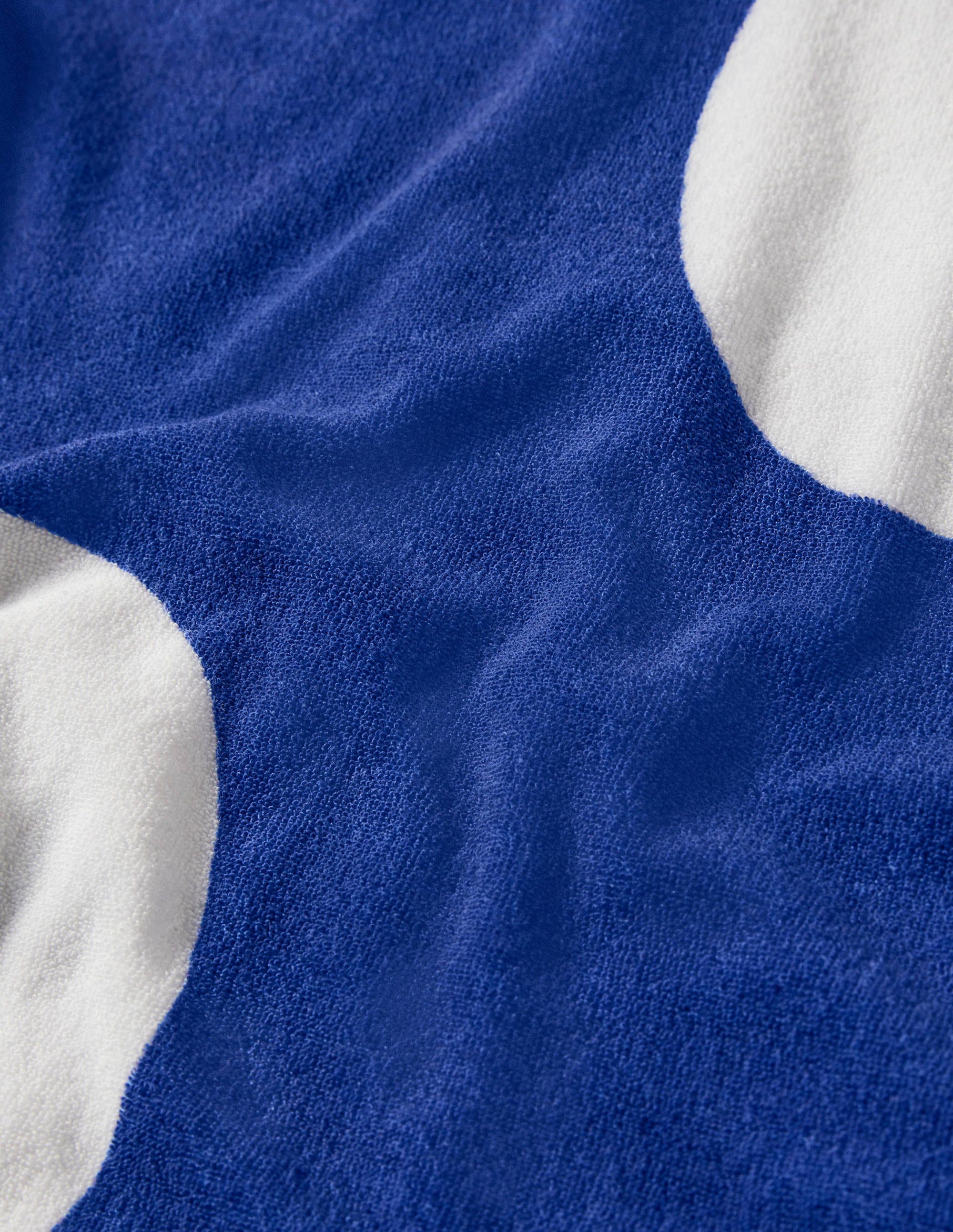Poncho en éponge-Pois géants bleu vague - Image 3