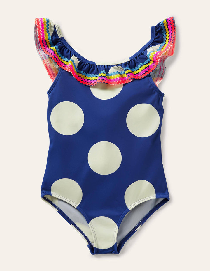 Frill Swimsuit-Blue Wave Jumbo Spot
