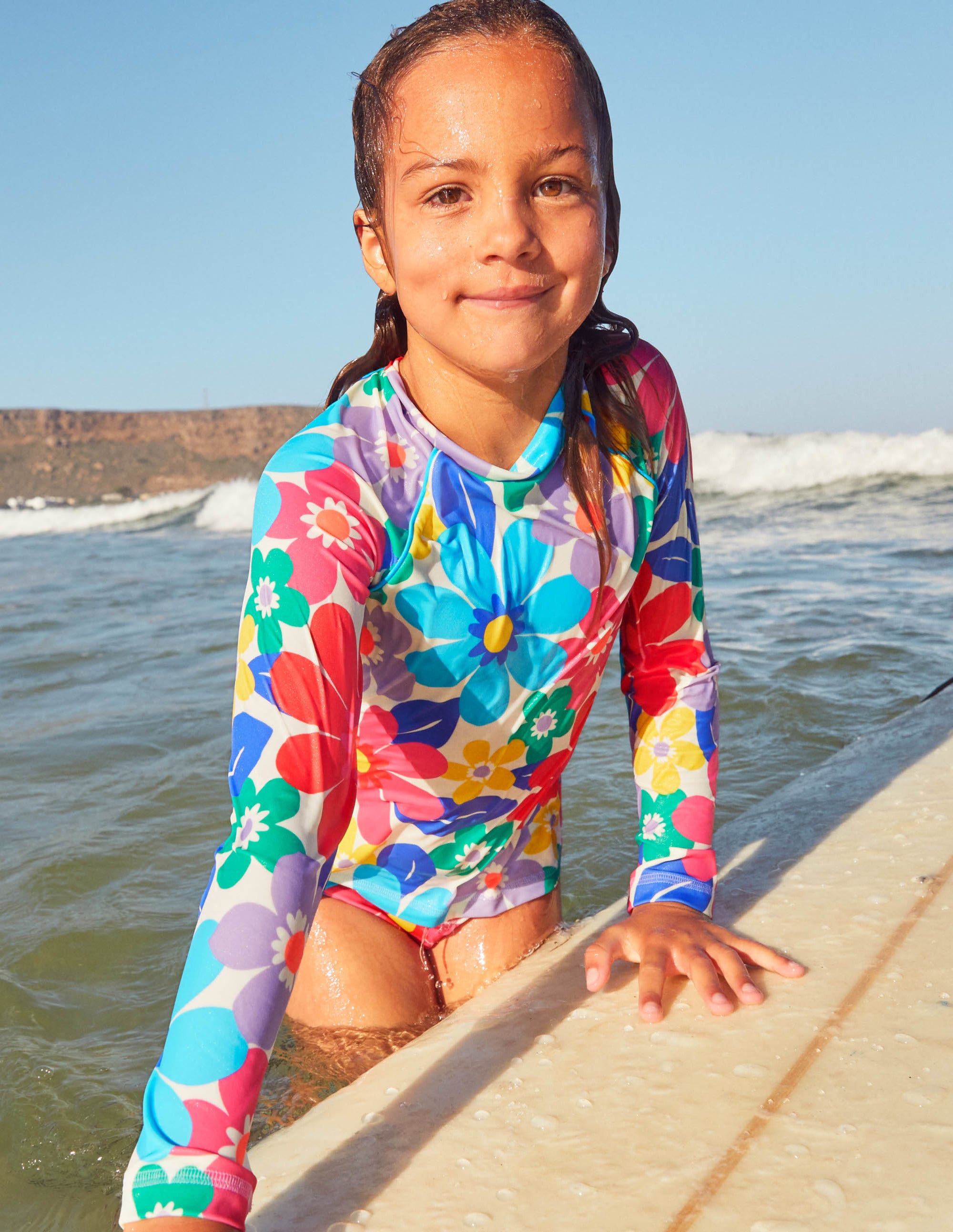 Haut de plage à motif-Motif Surf Floral multi - Image 4