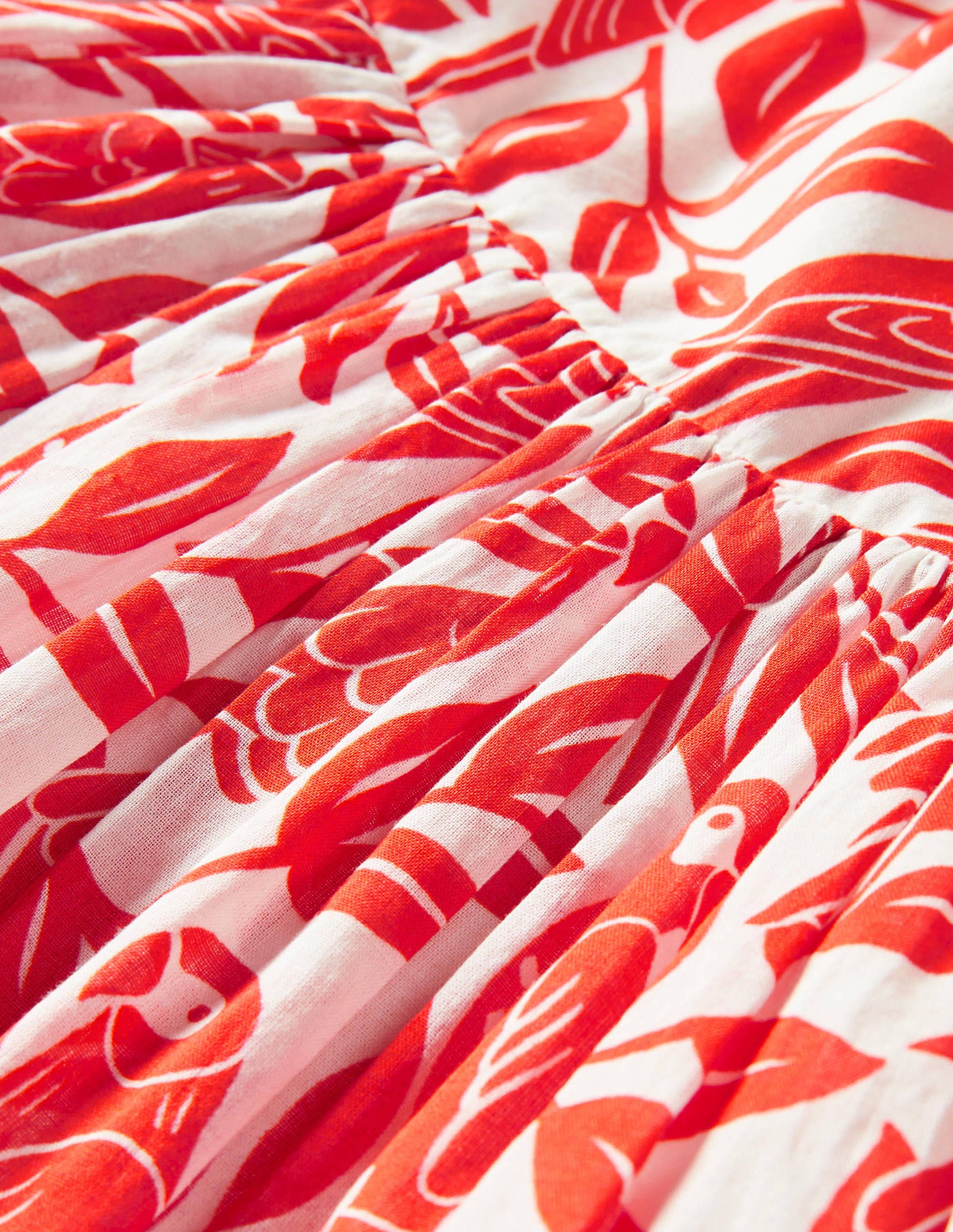 Robe croisée dans le dos-Perroquet rouge tarte aux fraises - Image 3