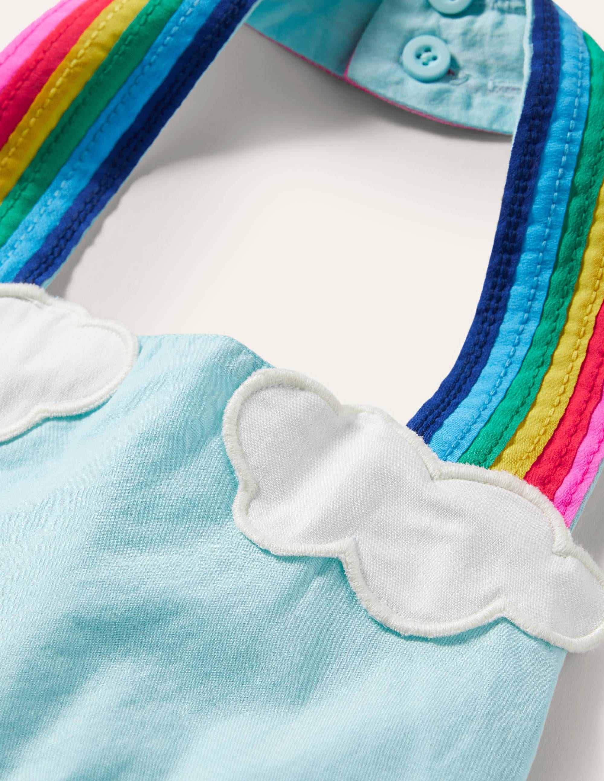 Robe dos-nu à motif arc-en-ciel-Arc-en-ciel bleu géorgien - Image 3