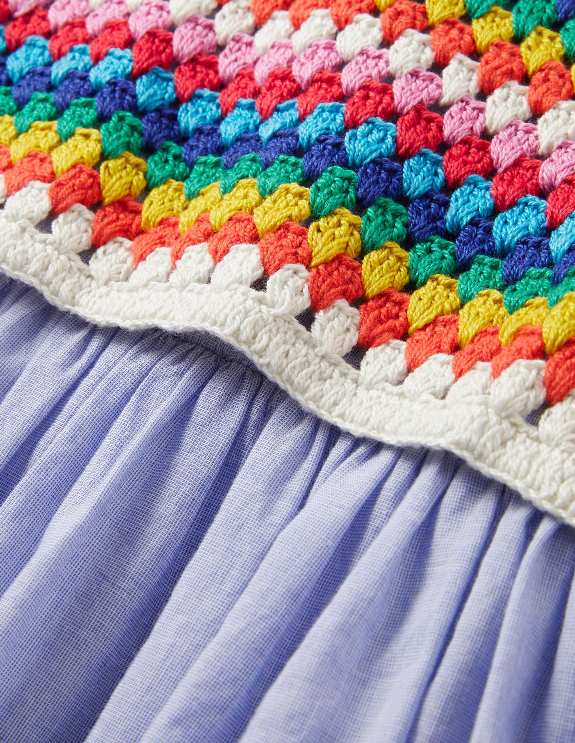 Kleid mit Häkeldetails-Faux-Uni - Image 3