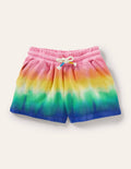Short en jersey teint en pièce-Arc-en-ciel multi