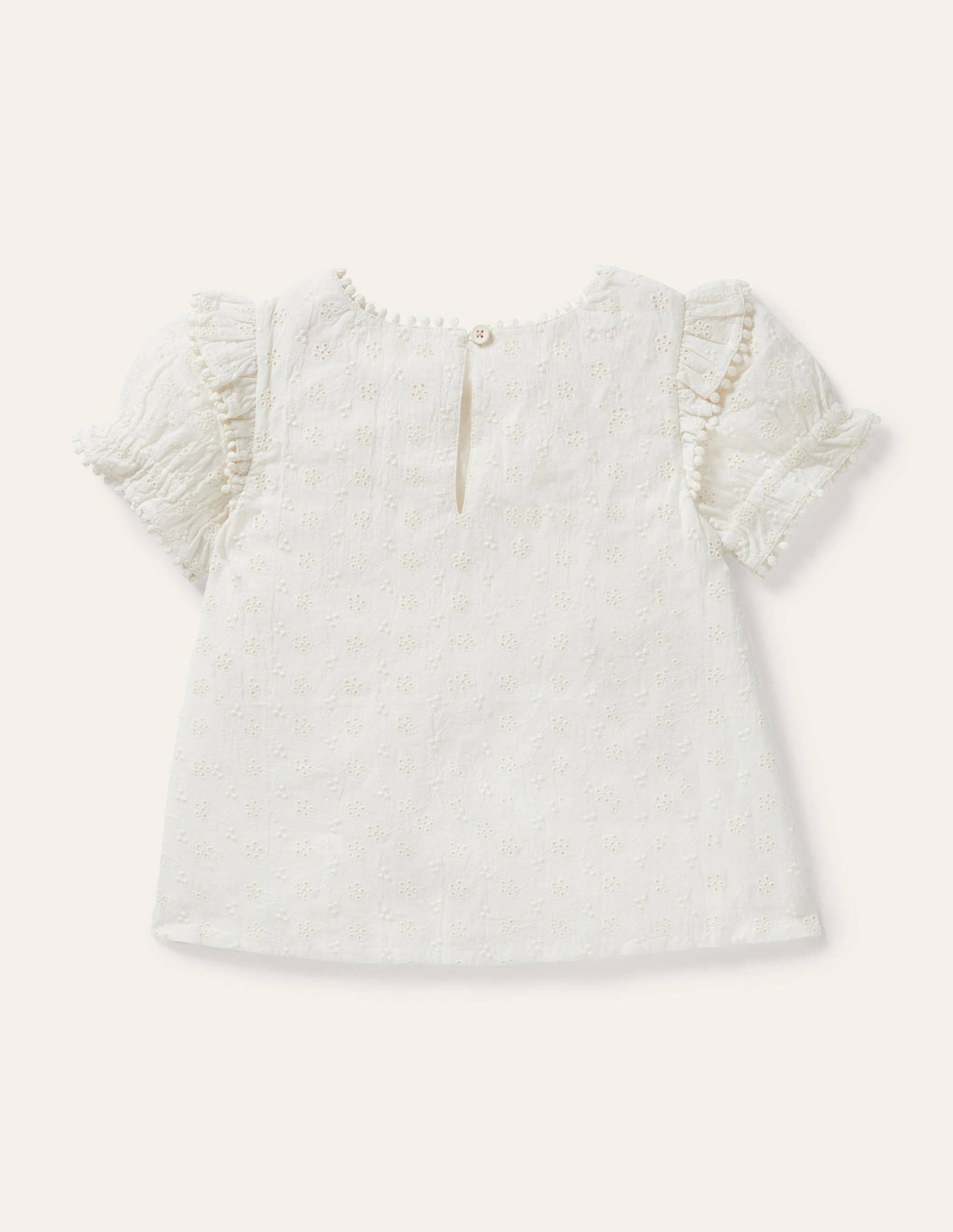 Blouse tissée et imprimée-Ivoire-2