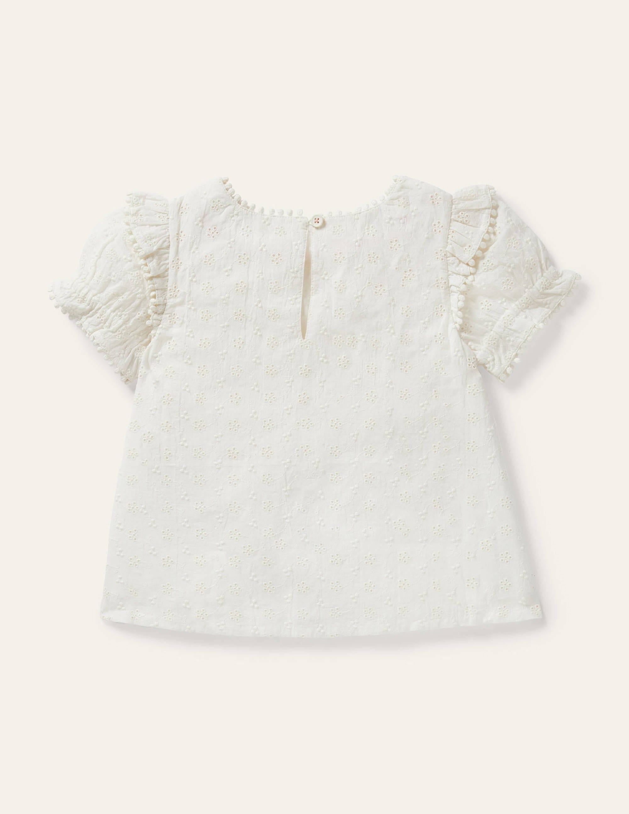 Blouse tissée et imprimée-Ivoire - Image 2