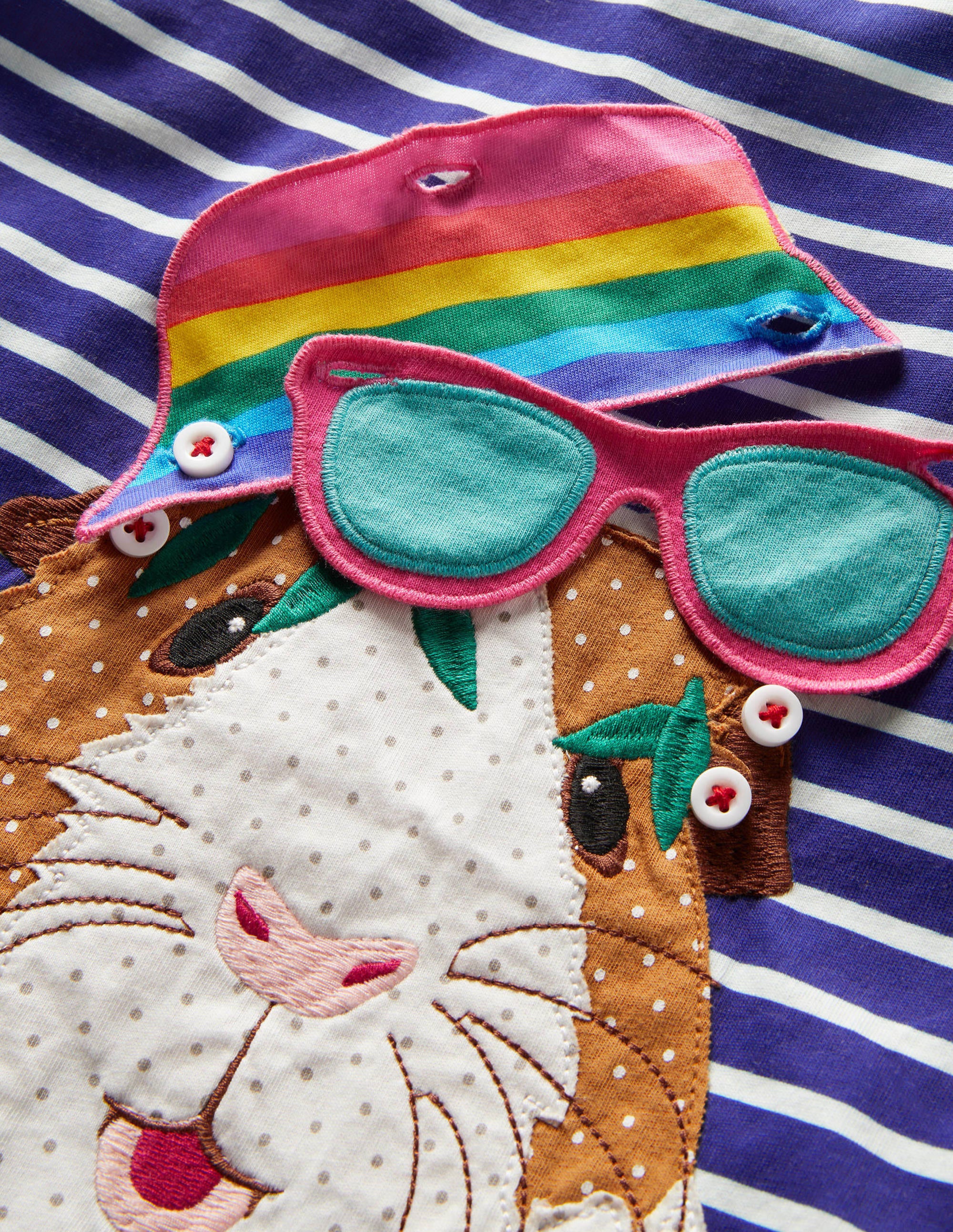 Build your own Appliqué Top-Blue Wave / Ivory Guinea Pig - Image 3