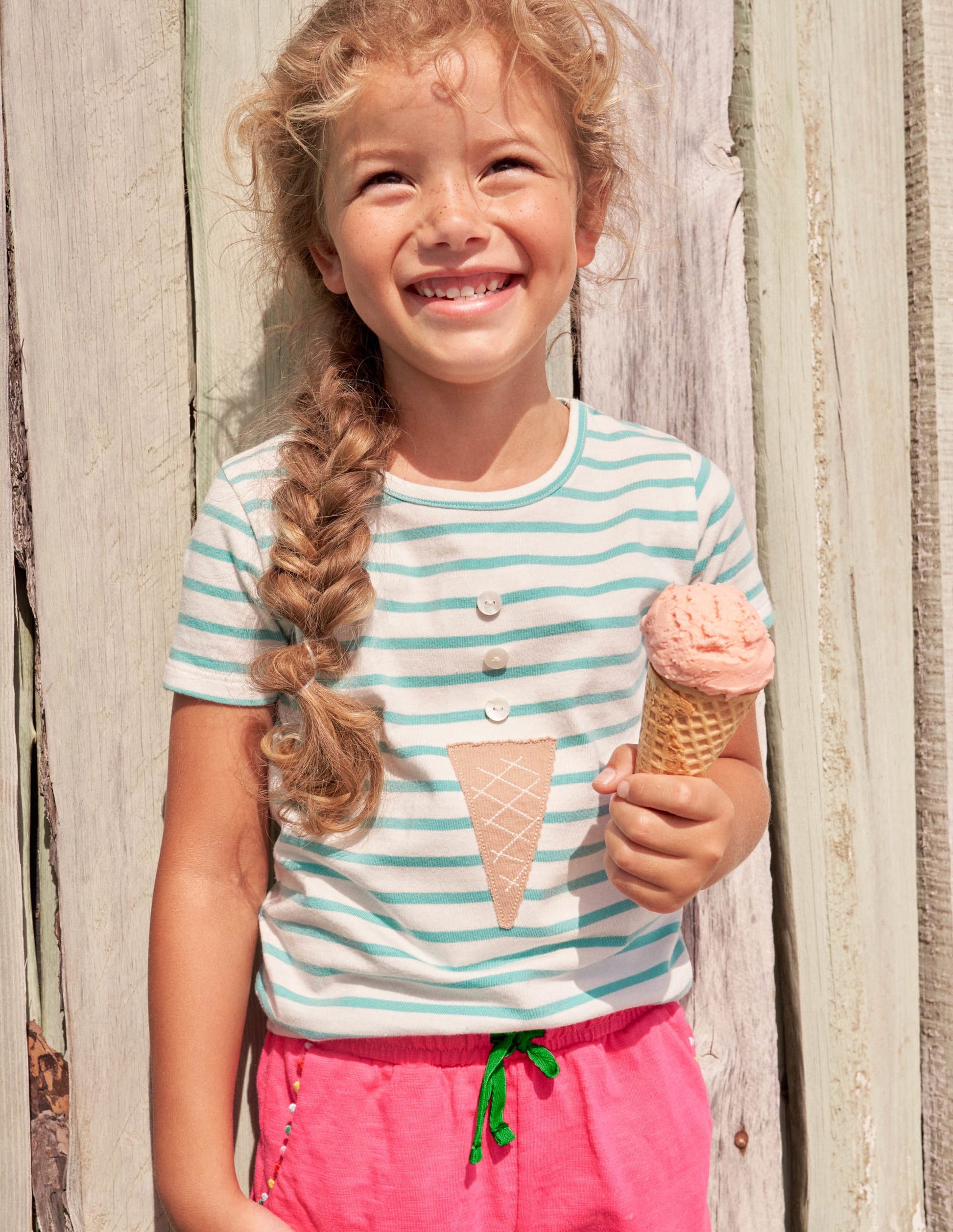 Build your own Appliqué Top-Georgian Blue/ Ivory Ice Cream-5