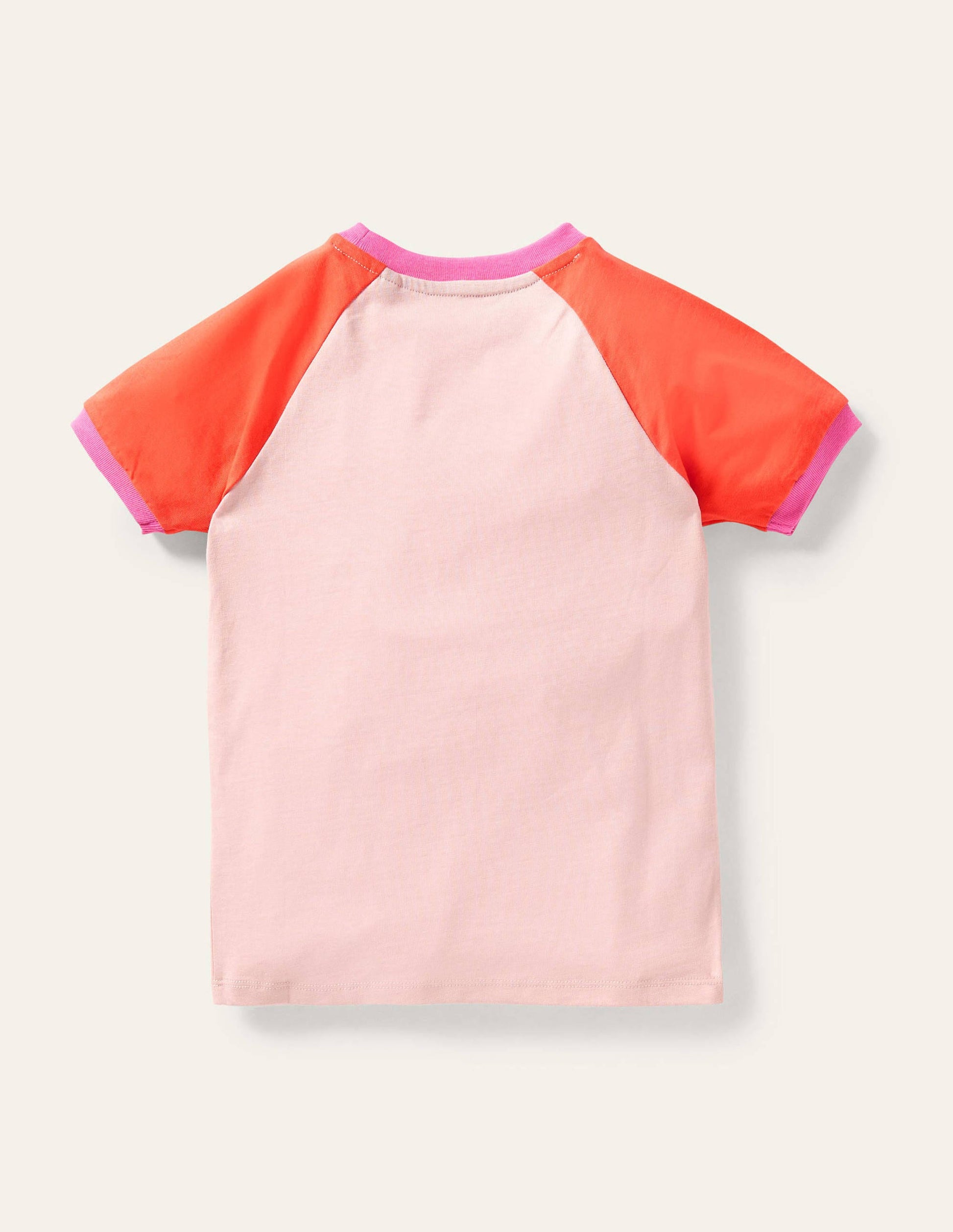 Gemustertes Raglan-T-Shirt mit Grafik-Delfinrosa, Koala-2