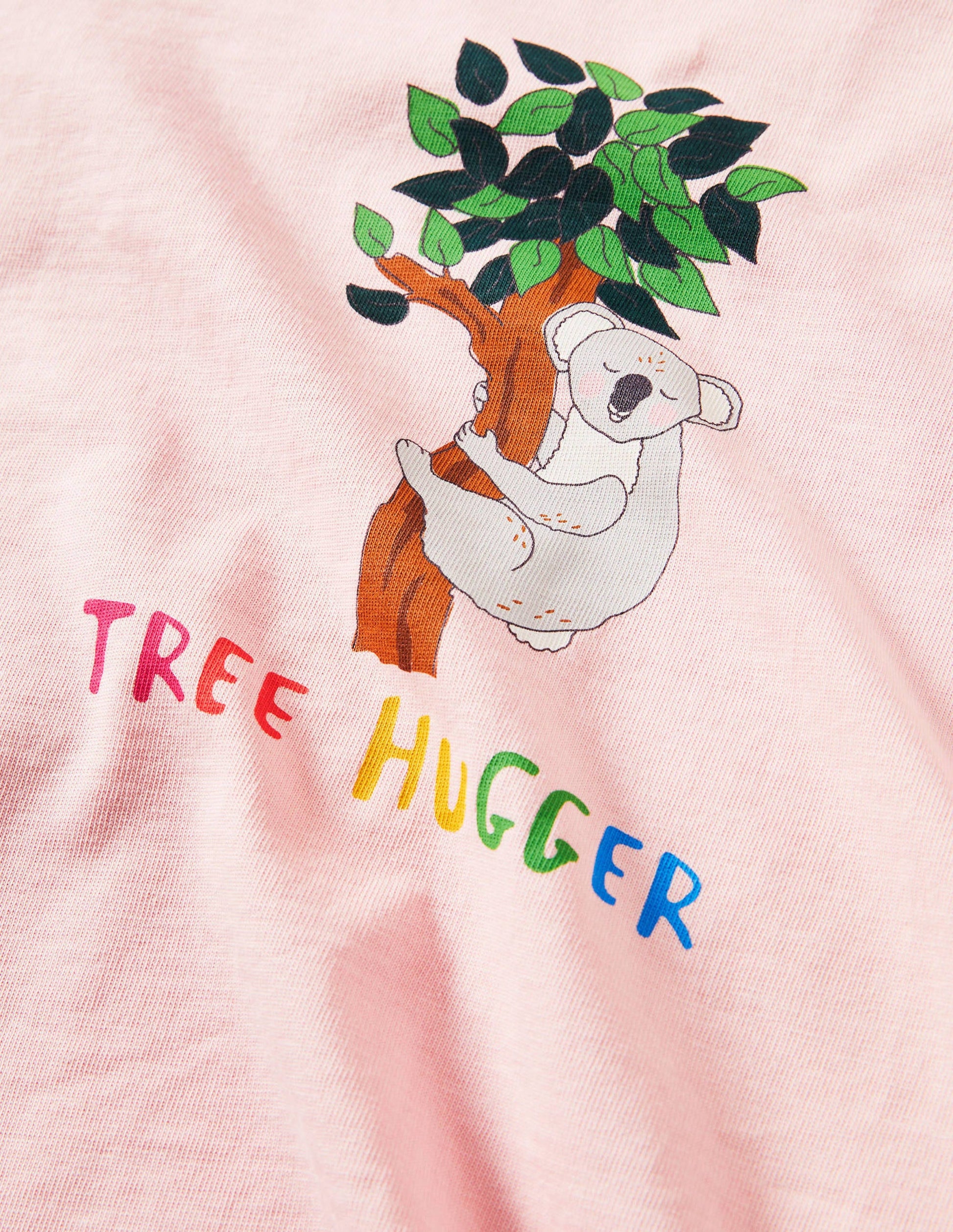 Gemustertes Raglan-T-Shirt mit Grafik-Delfinrosa, Koala-3
