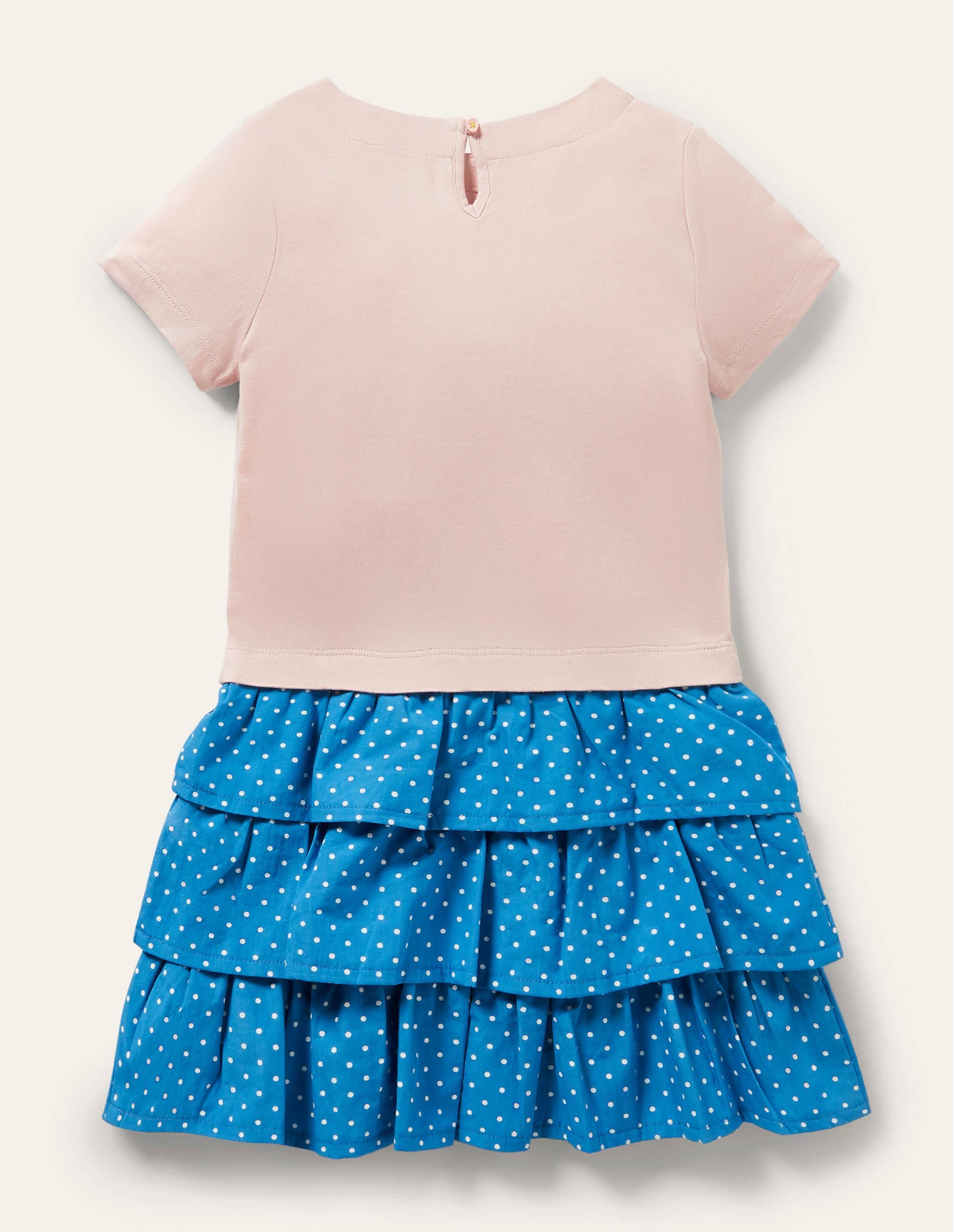 Robe à appliqué et jupe volantée-Pink Rainbow Sloth - Image 2