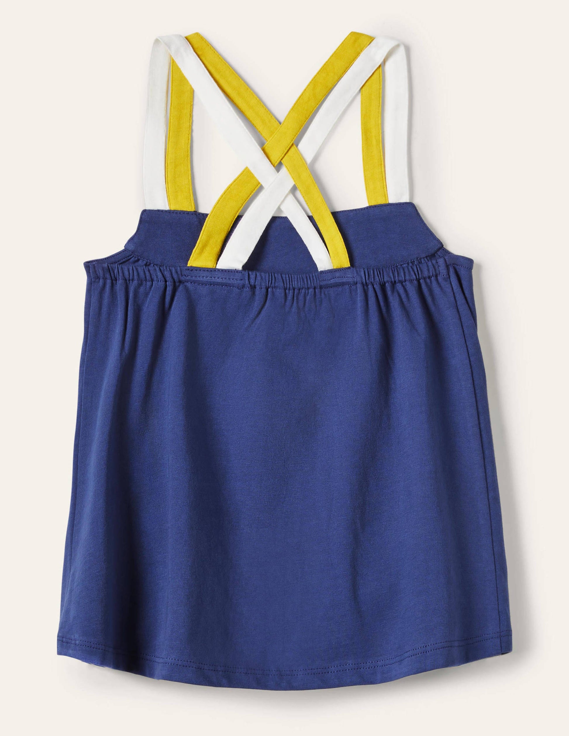 Top mit bunten Trägern-Segelblau/Navy-2