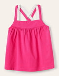 Top mit bunten Trägern-Tutti-Frutti-Pink