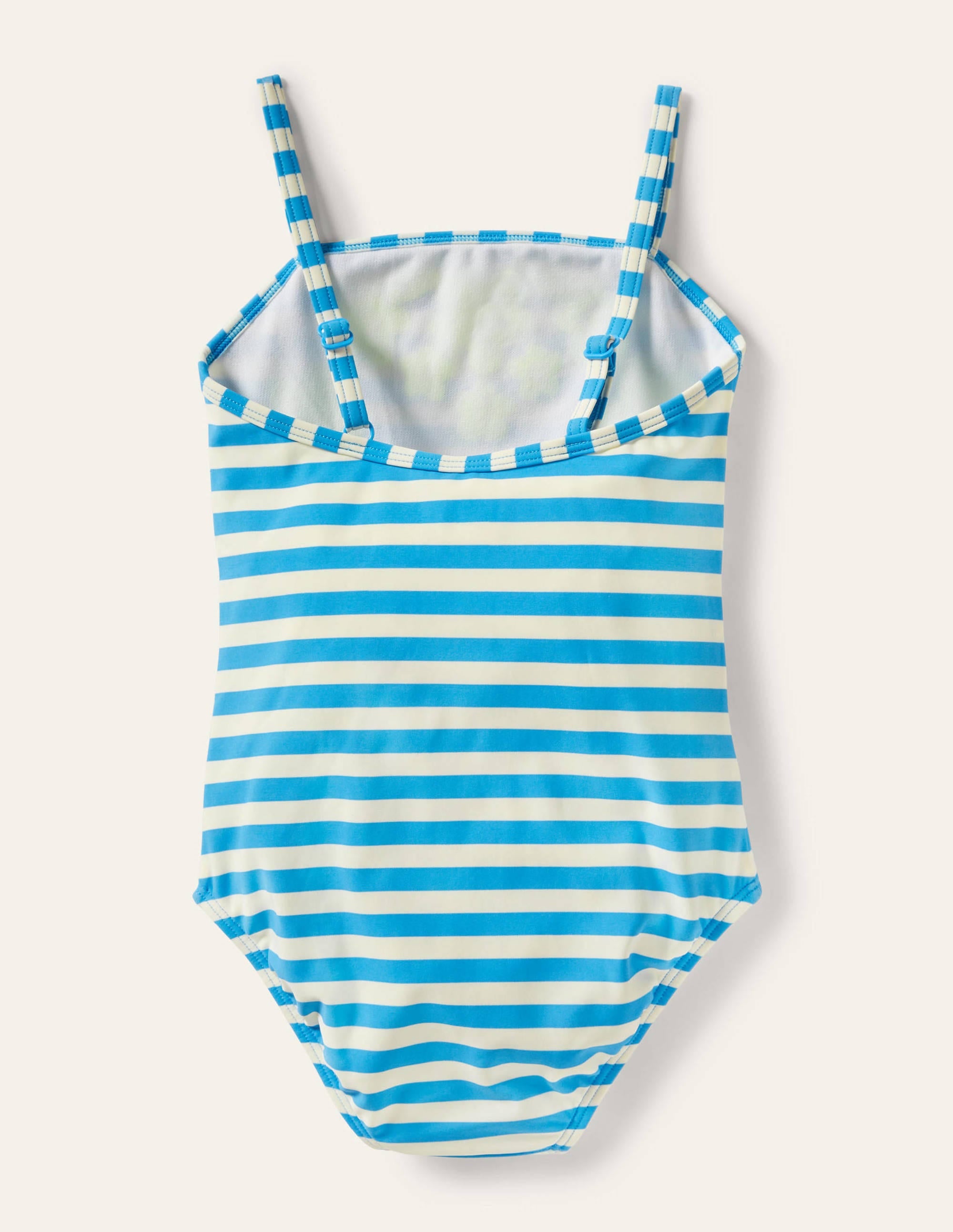 Maillot de bain brodé-Rayé bleu Malibu - Image 2