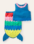 Kleid-Set mit Meerjungfrauenschwanz-Strahlendes Marineblau