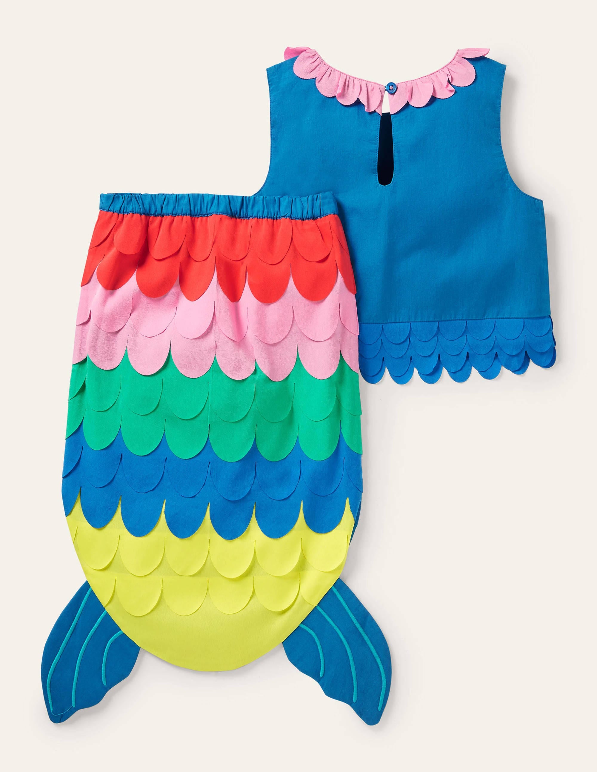 Kleid-Set mit Meerjungfrauenschwanz-Strahlendes Marineblau - Image 2