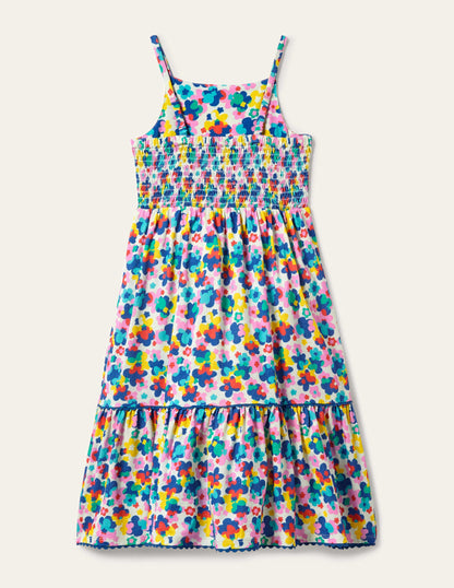 Jersey-Maxikleid-Bunt, Fröhliches Blumenmuster-2