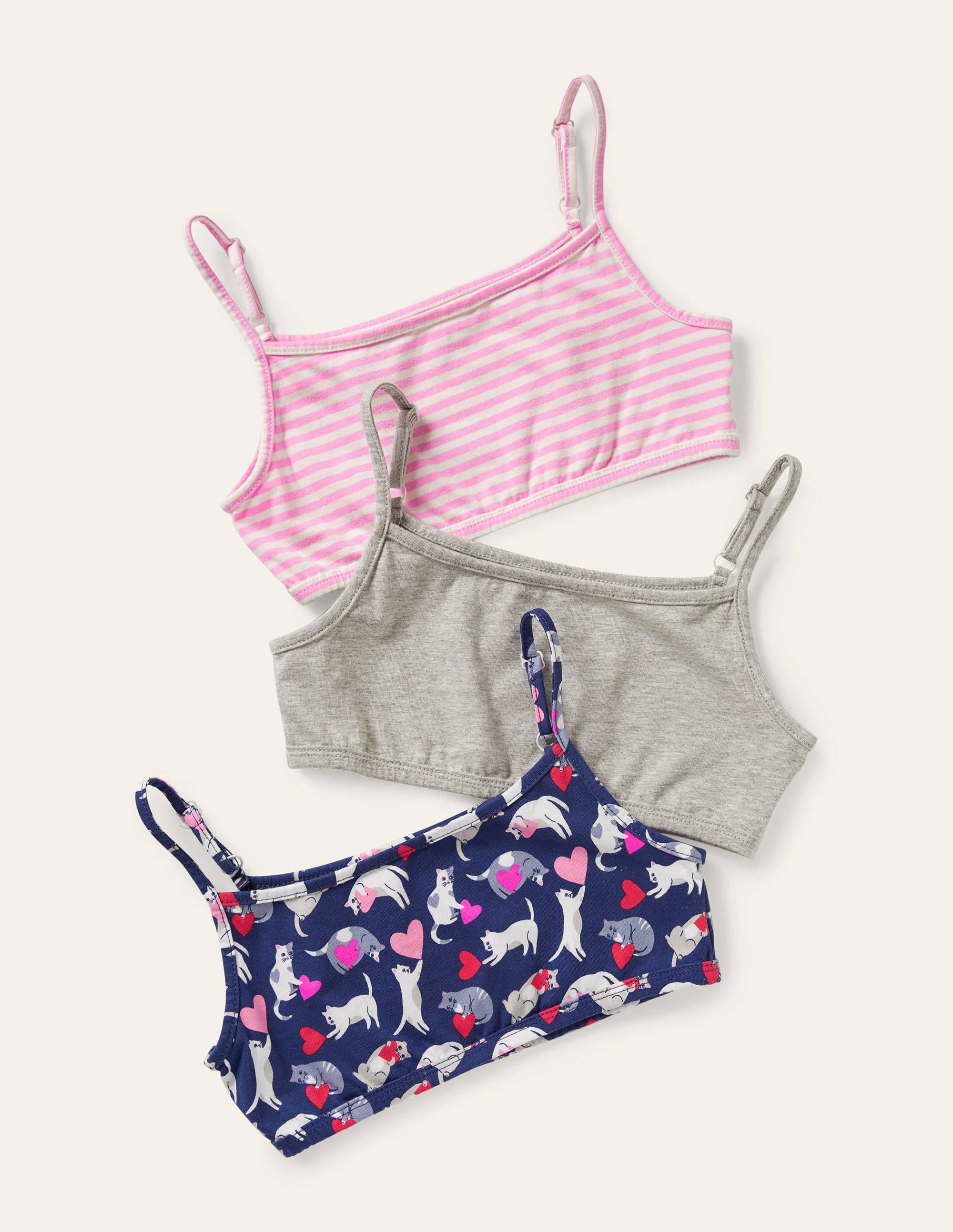 3 tops courts-Chats multi - Image 1