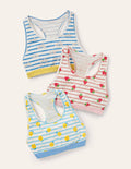3 tops sportifs courts-Marinière printanière