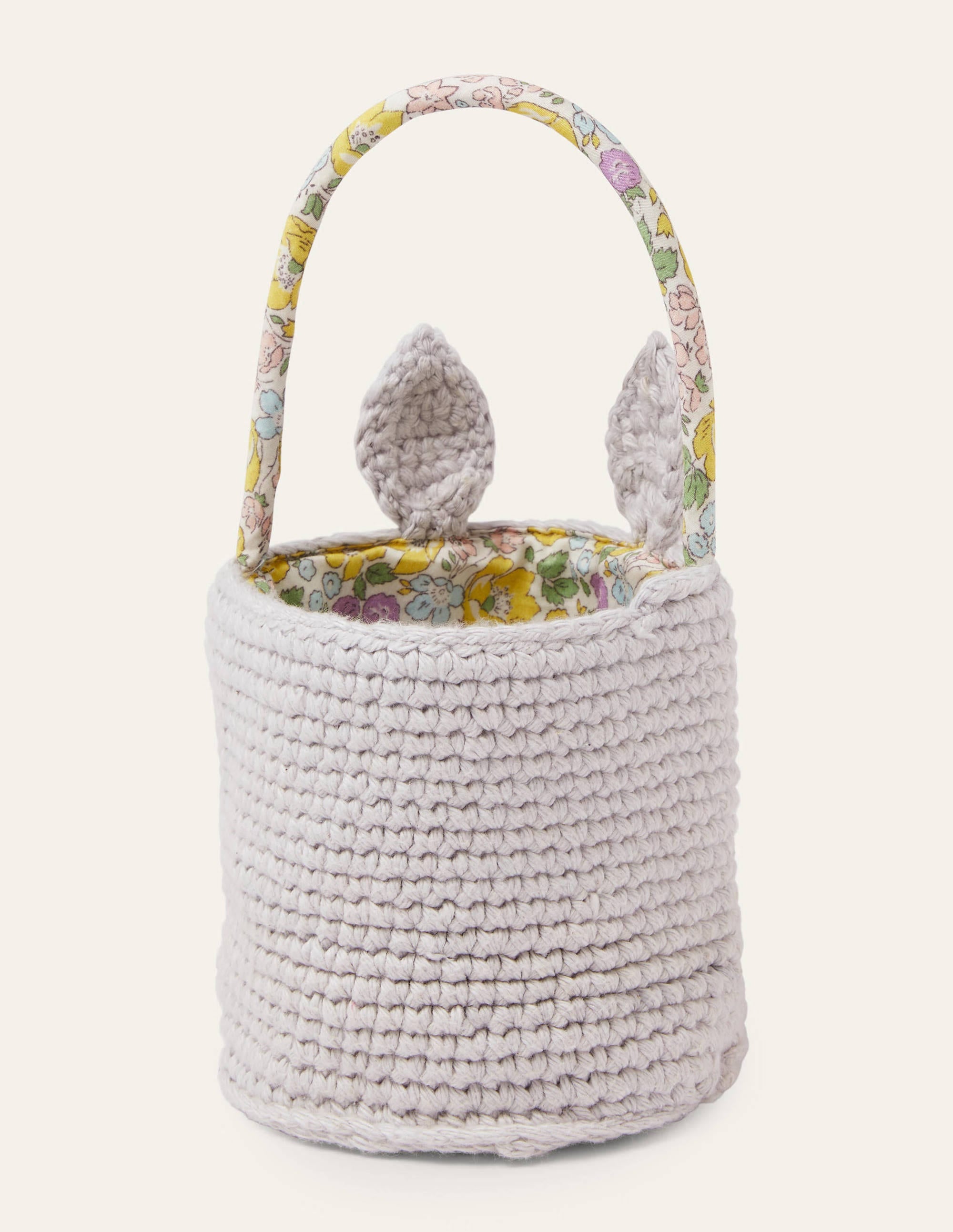Panier en crochet à motif lapin-Lapin gris - Image 3