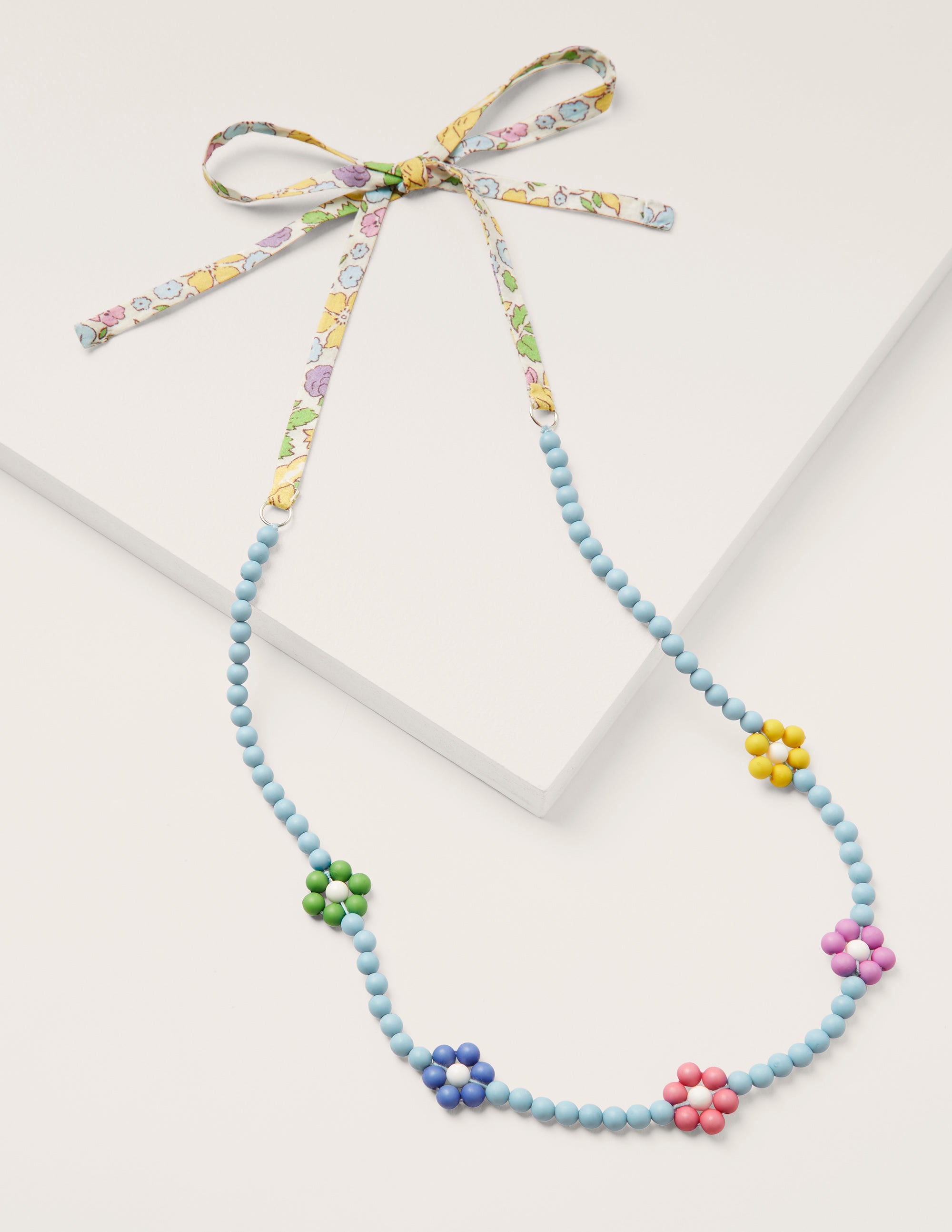 Stoffkette-Bunt/Regenbogen, Blumen - Image 1