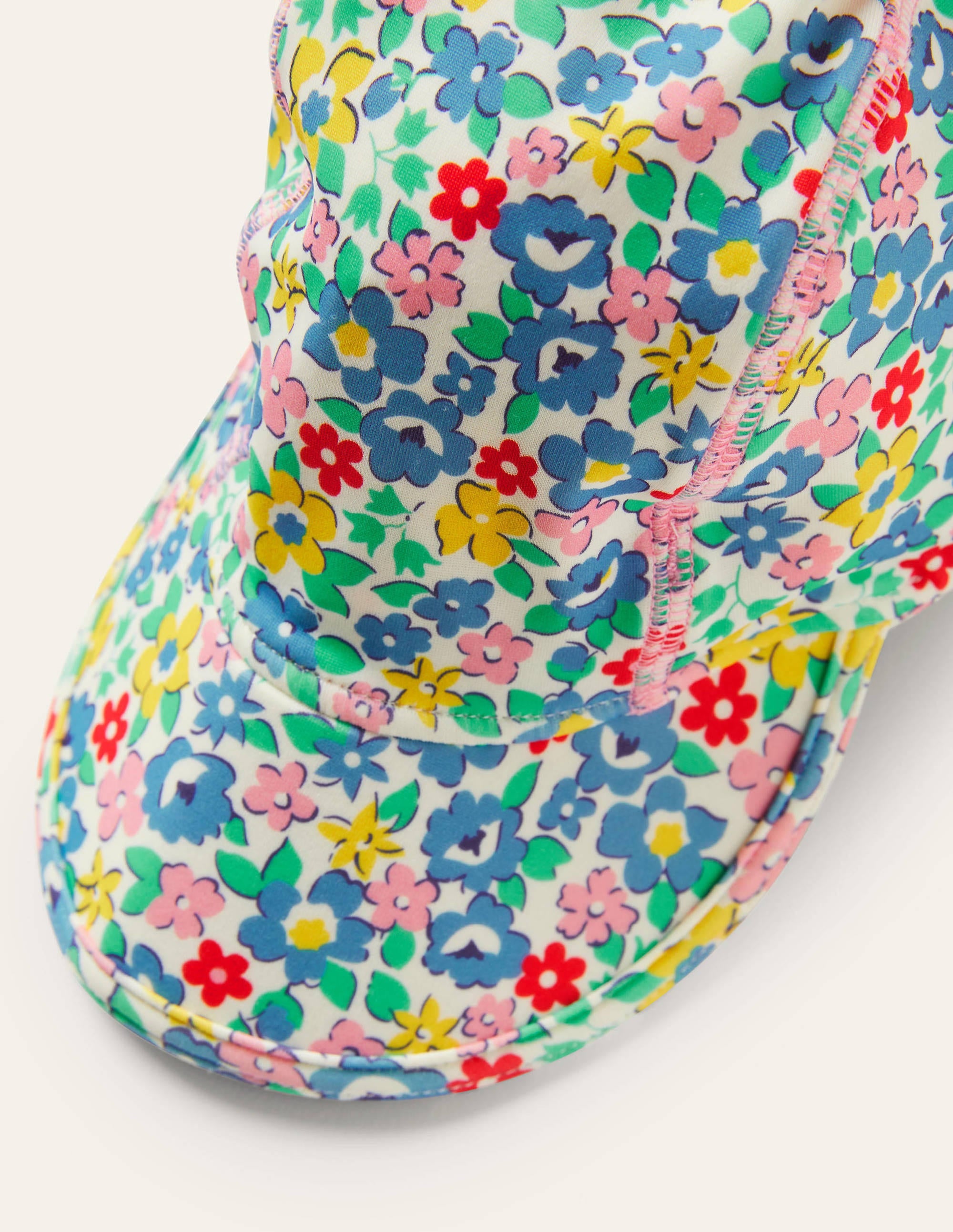 Chapeau de bain avec protection solaire (bébé fille)-Floral - Image 2