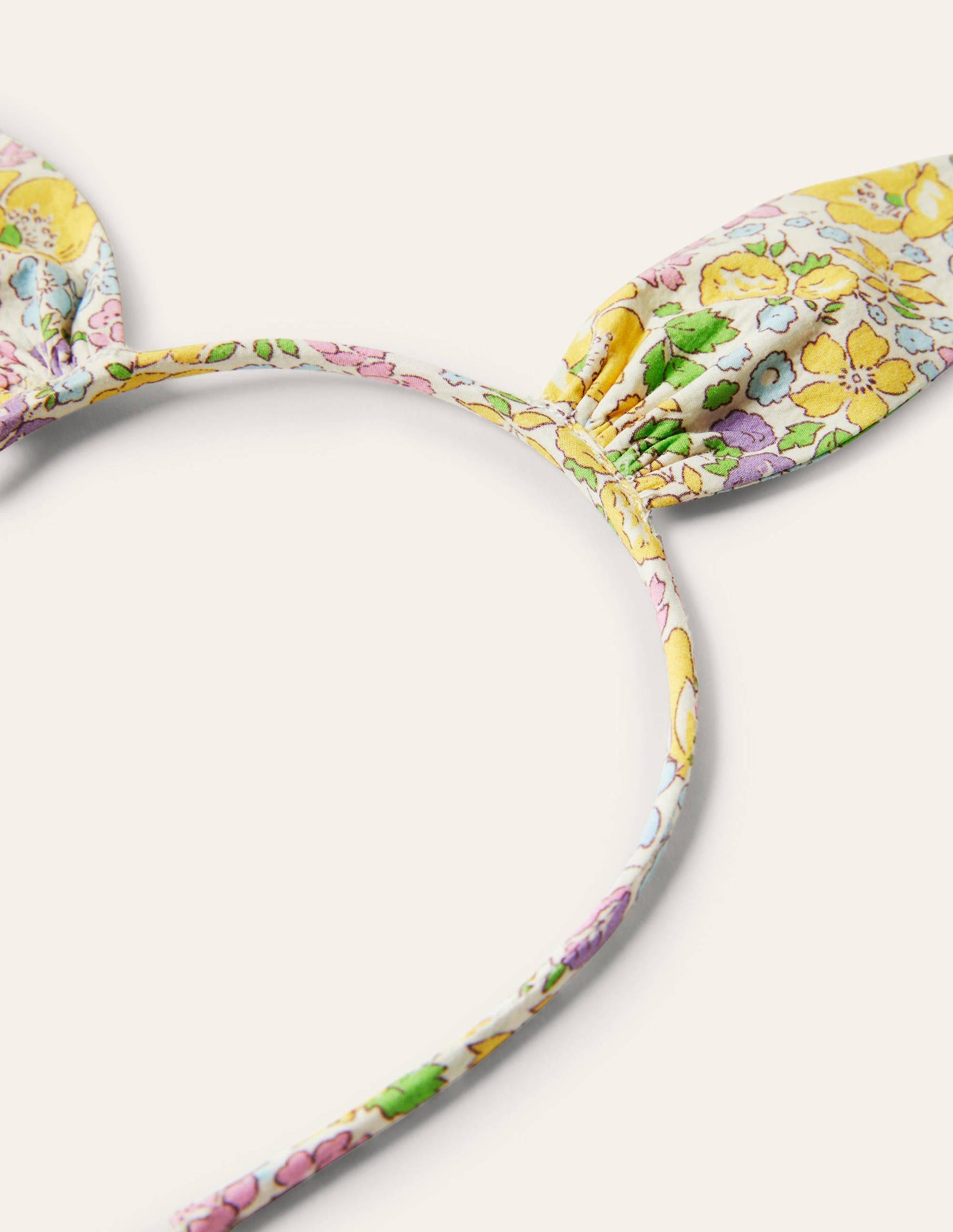 Haarreif mit Hasenohren-Blumenmuster-2