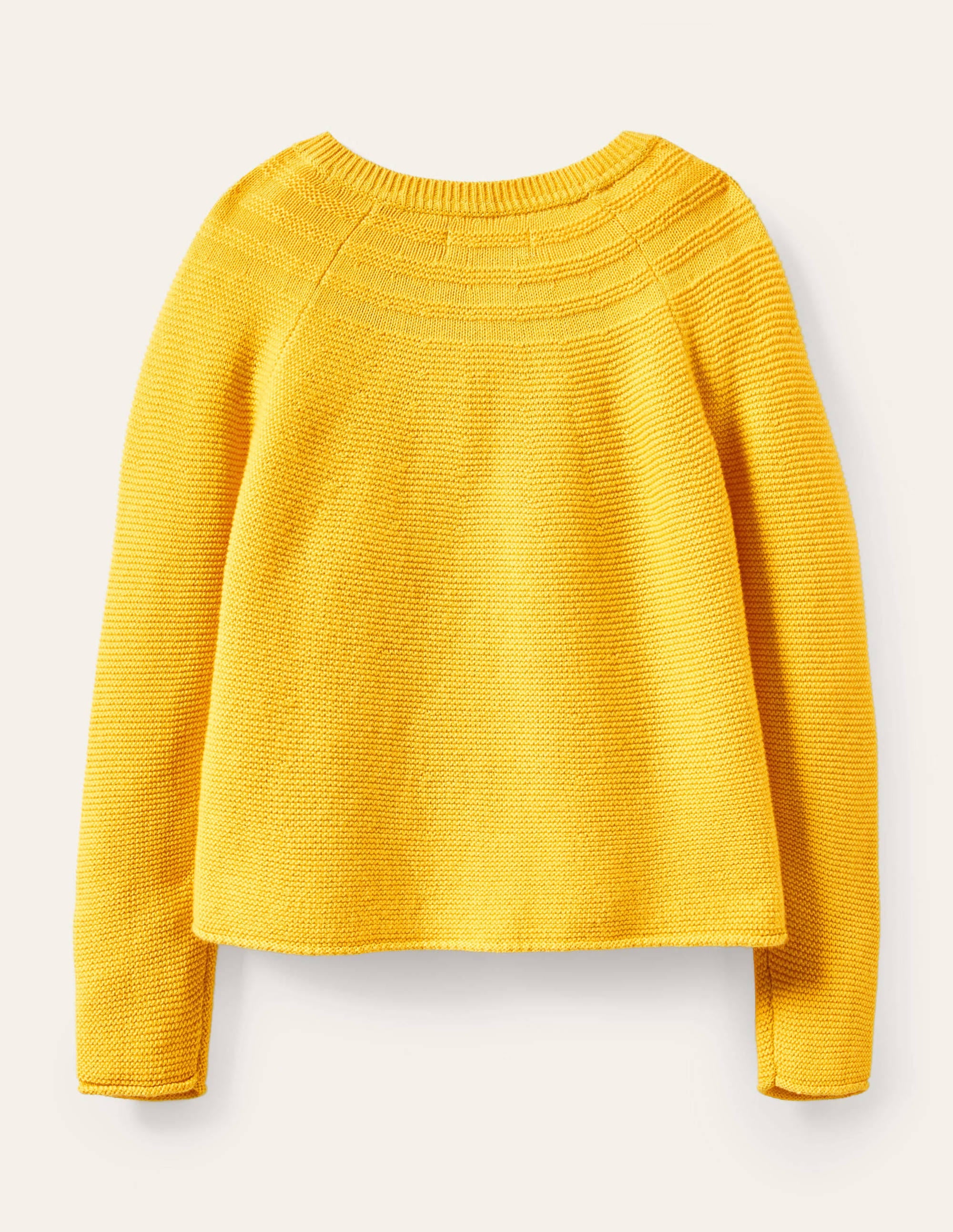 Cardigan en coton et cachemire-Jaune maïs - Image 2