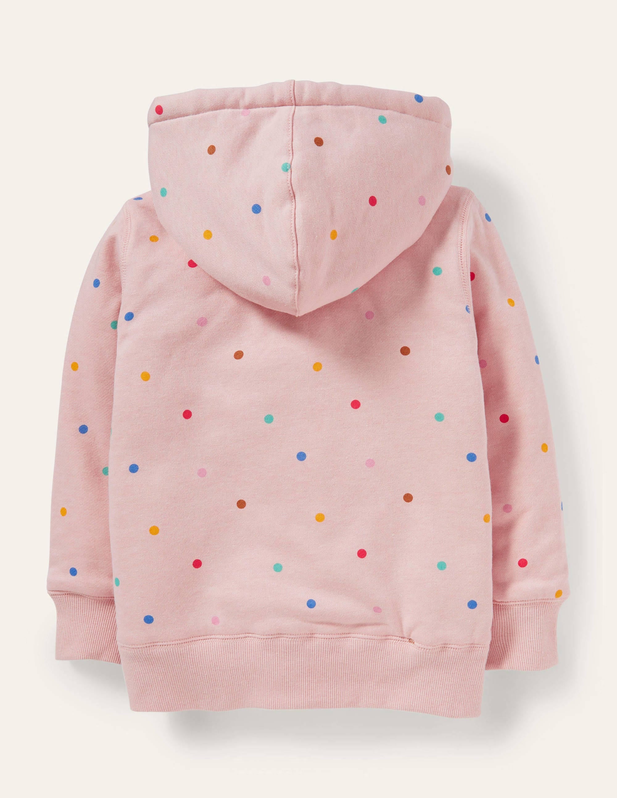 Shaggy-lined Hoodie-Provence Dusty Pink Multi Spot - Image 2