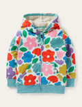 Sweat à capuche à doublure douillette-Motif Painted Floral multi