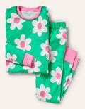 Snug Glow-In-The-Dark Pyjamas-Green Scattered Daisy