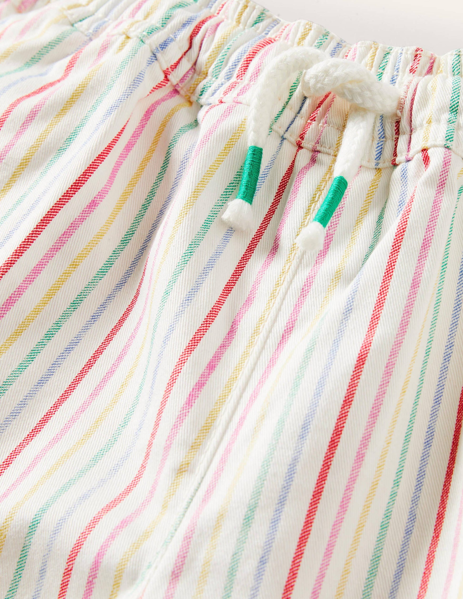 Shorts mit Herztaschen-Naturweiß/Bunt, Gestreift-3