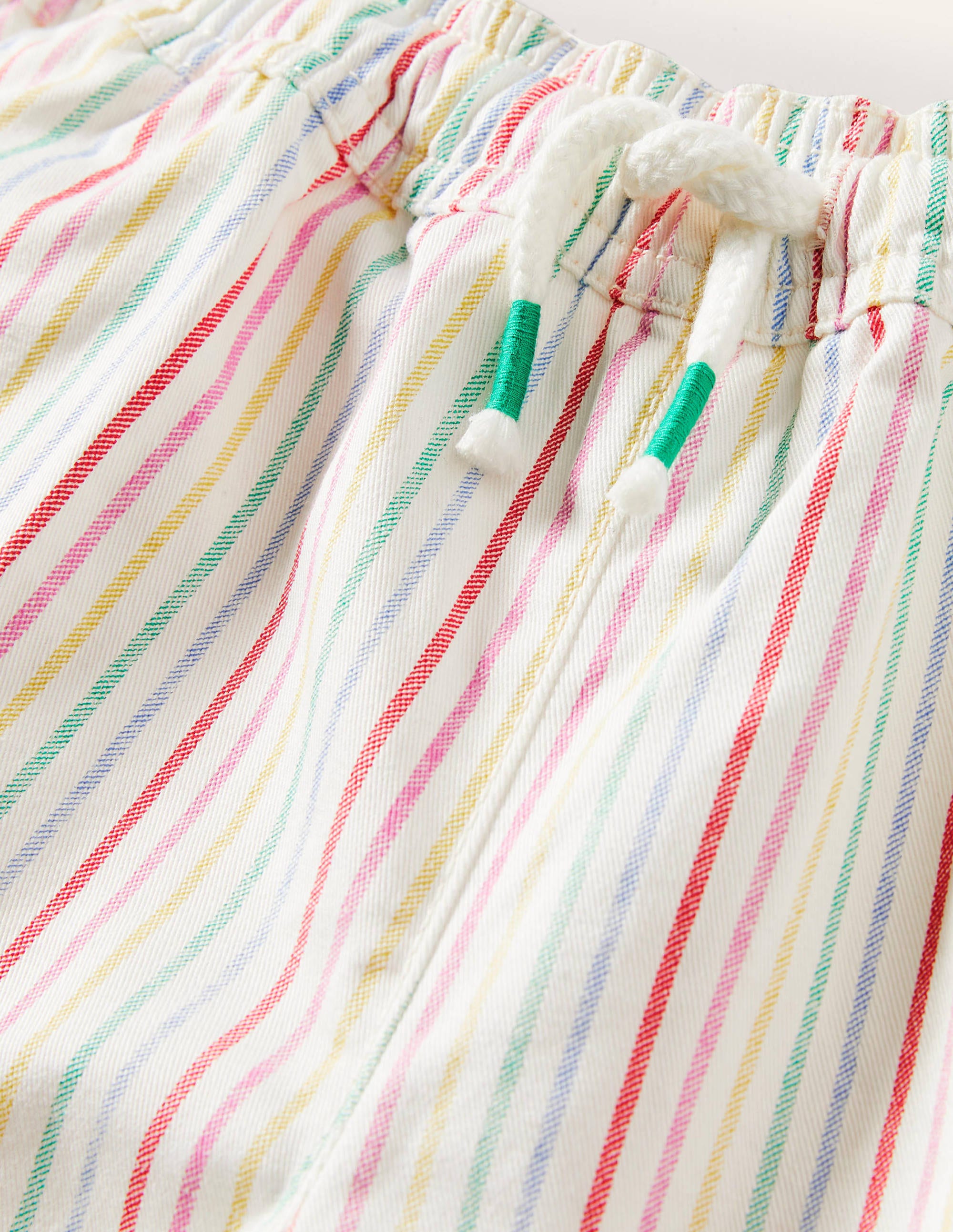 Shorts mit Herztaschen-Naturweiß/Bunt, Gestreift - Image 3
