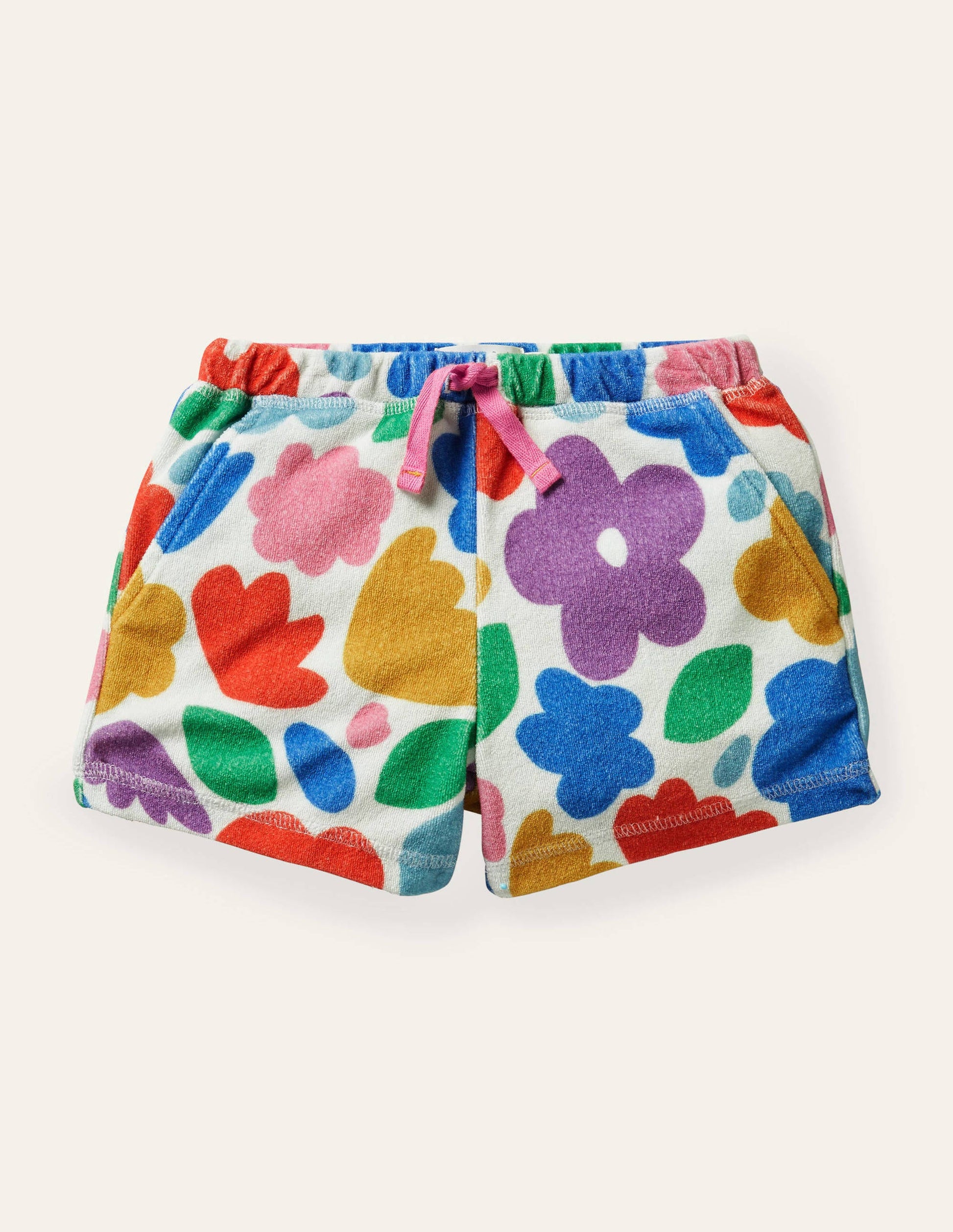 Short en éponge-Motif Painted Floral multi-1