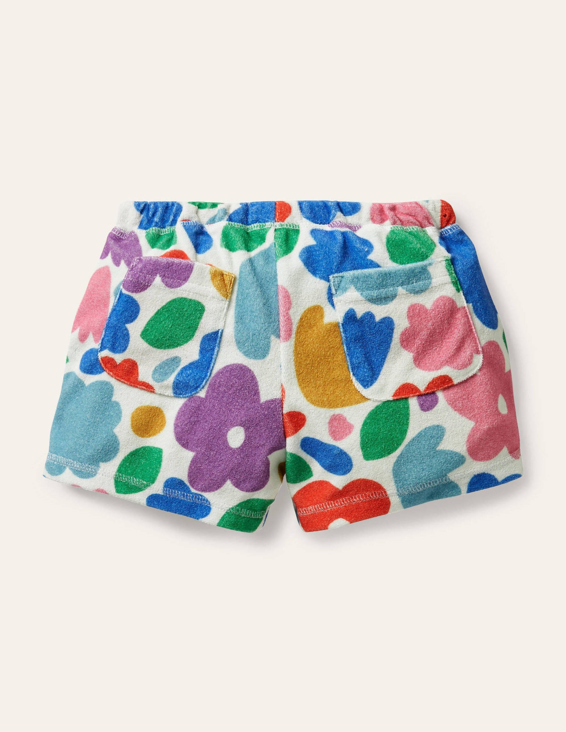 Short en éponge-Motif Painted Floral multi-2